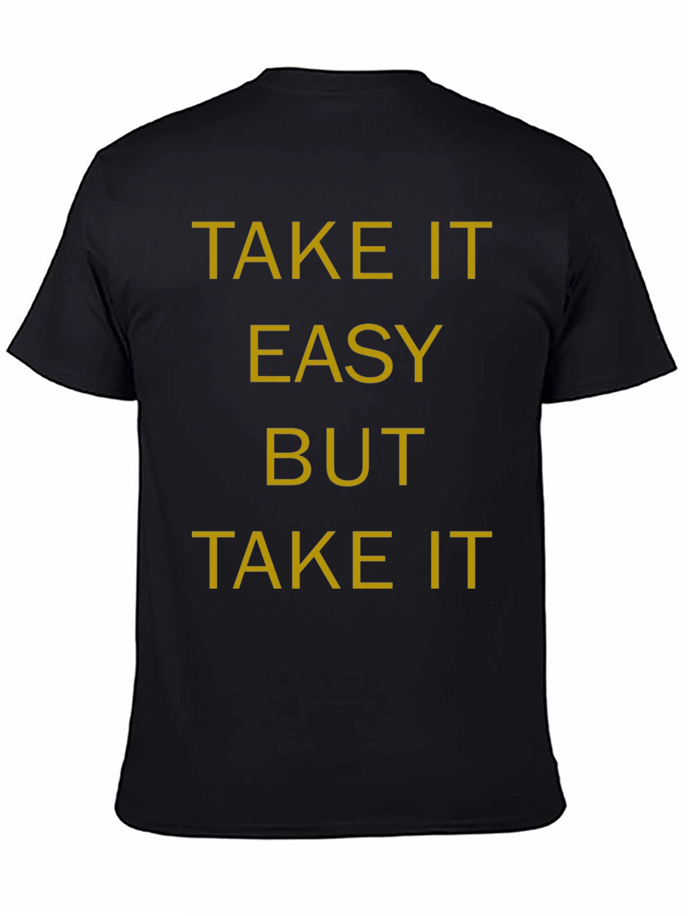 Black Take it Easy T-Shirt - Black Casual Tee view 4