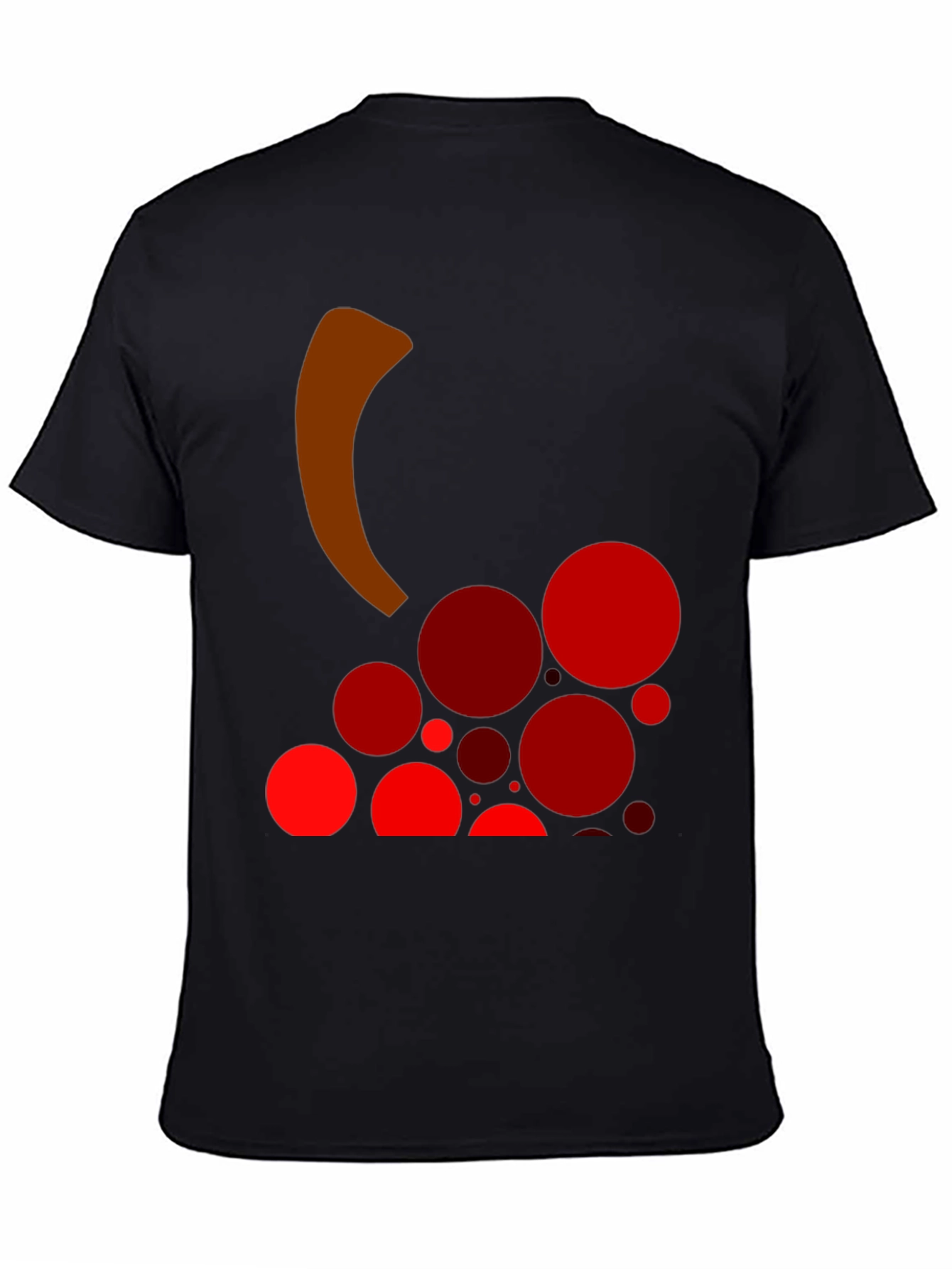 Black Grape Design Black T-Shirt view 4