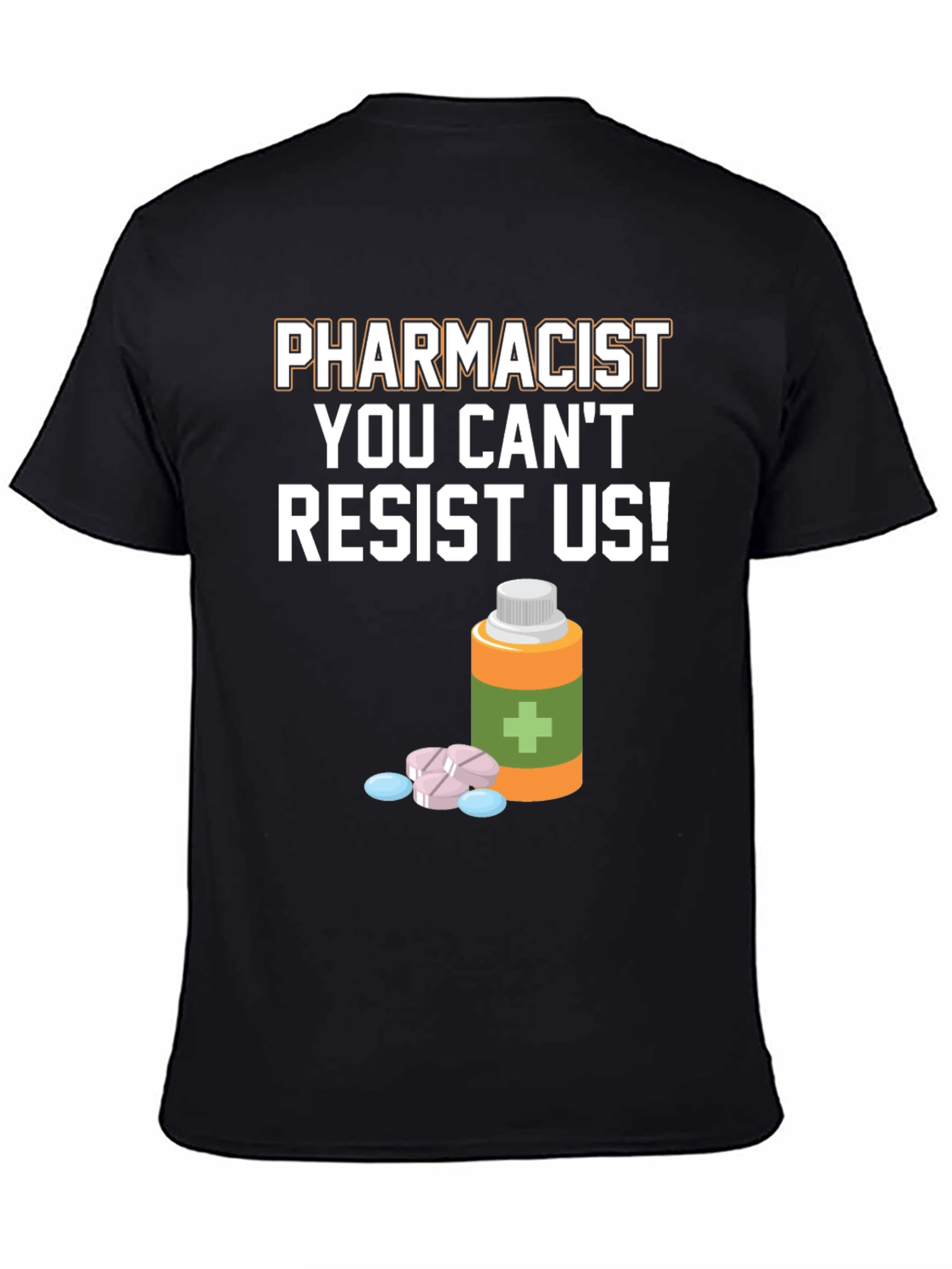 Black Pharmacist Resist Us T-Shirt - Novelty Pharmacy Tee view 4