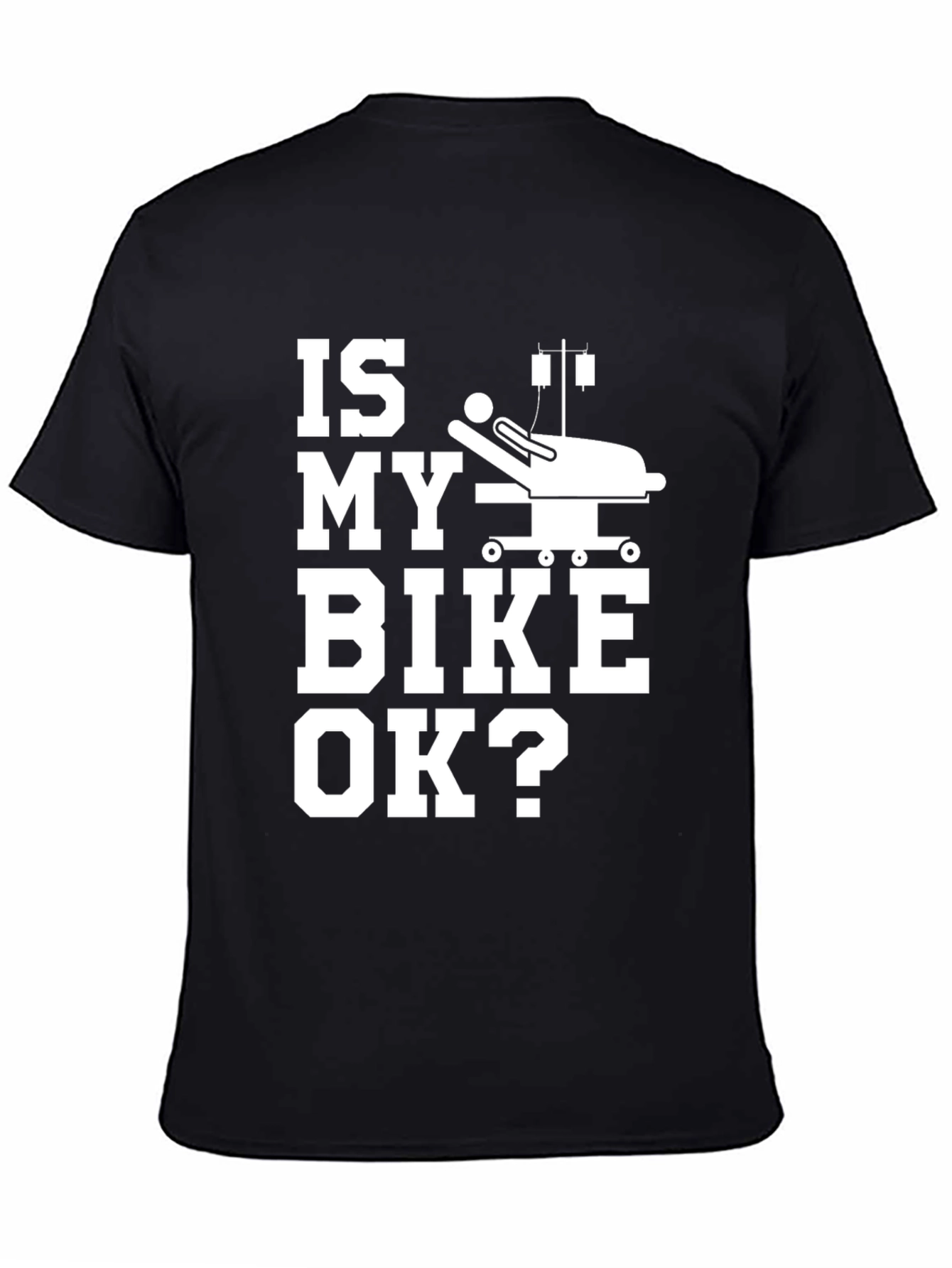 Black Is My Bike OK? Graphic Tee view 4