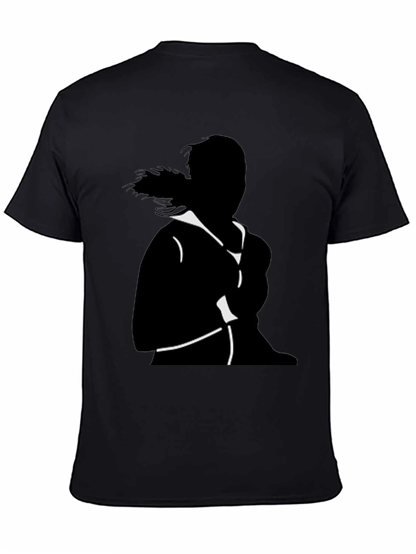 Black Silhouette Graphic Tee - Cool & Casual Style view 4