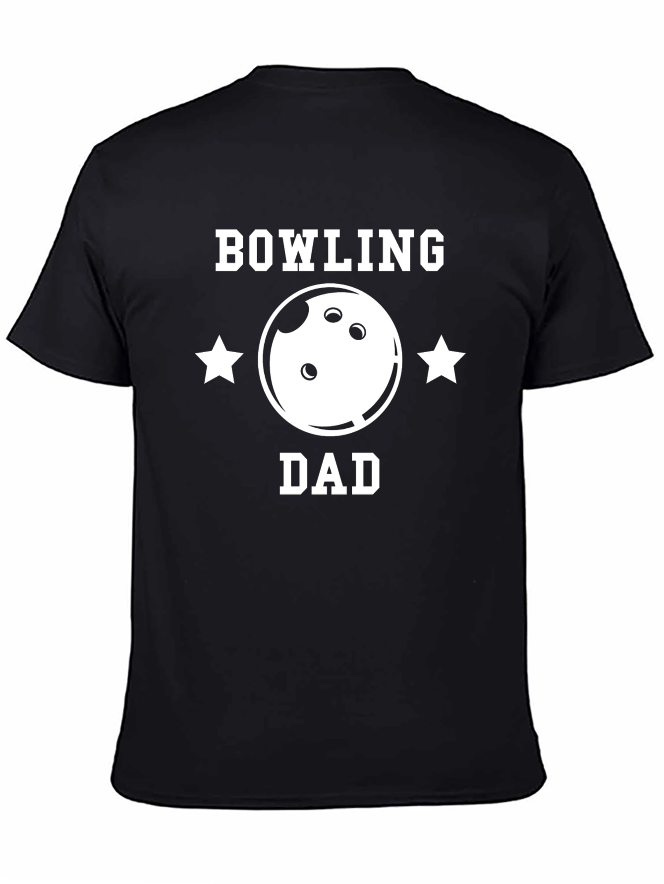 Black Bowling Dad Graphic T-Shirt view 4