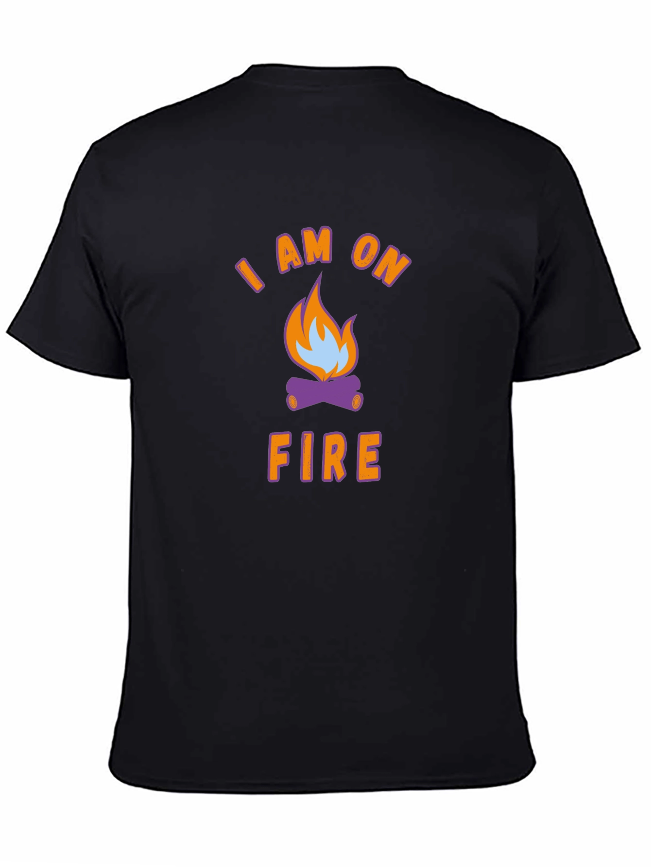 Black I Am On Fire Graphic Tee view 4