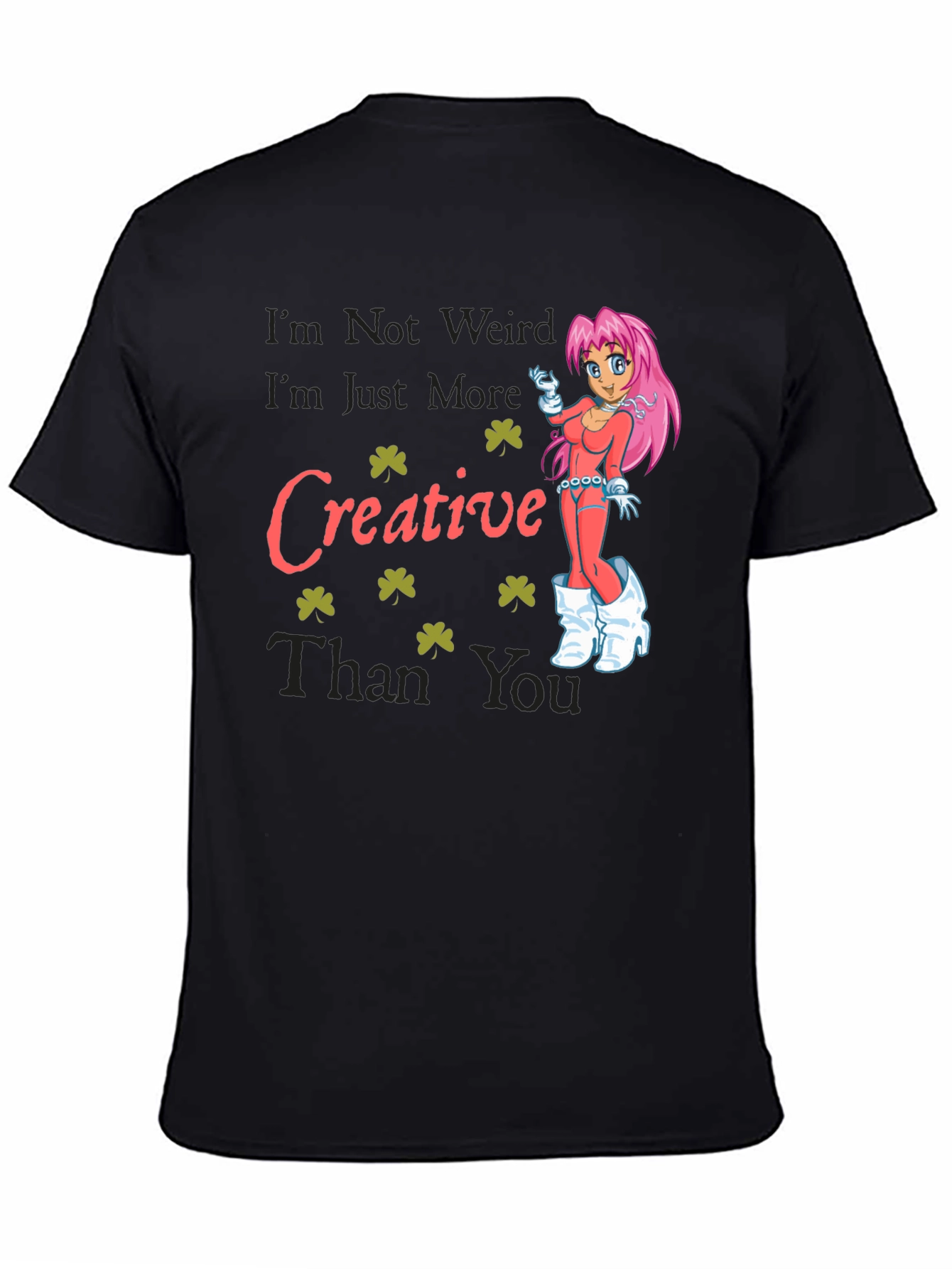 Black Creative Graphic T-Shirt - Unique Design view 4