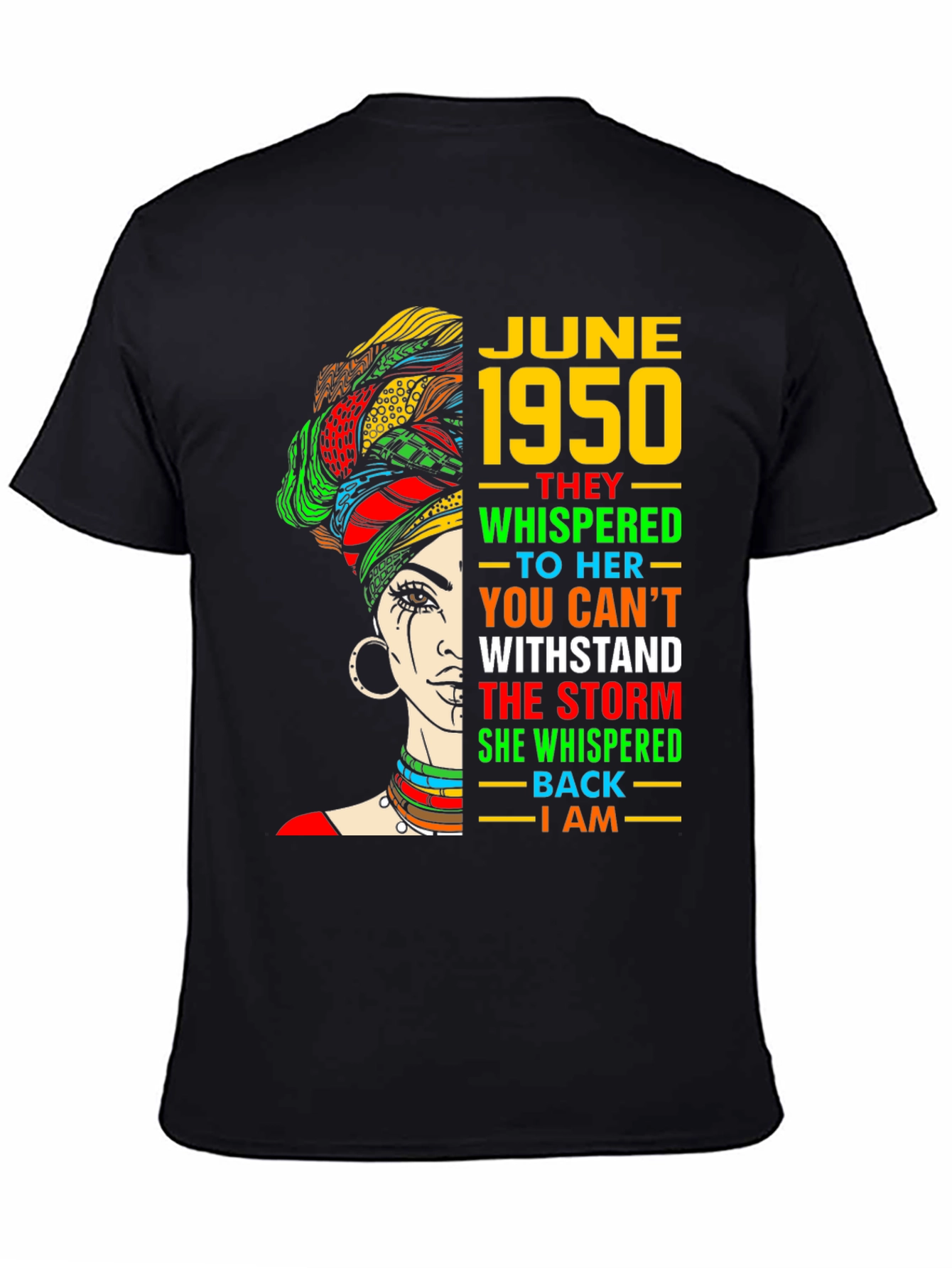 Black June 1950 Woman T-Shirt view 4