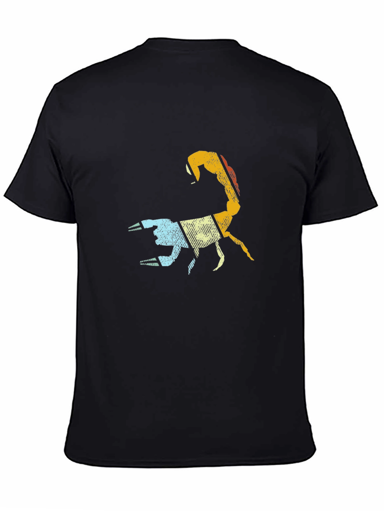 Black Retro Scorpion Graphic Tee - Cool Vintage Style view 4