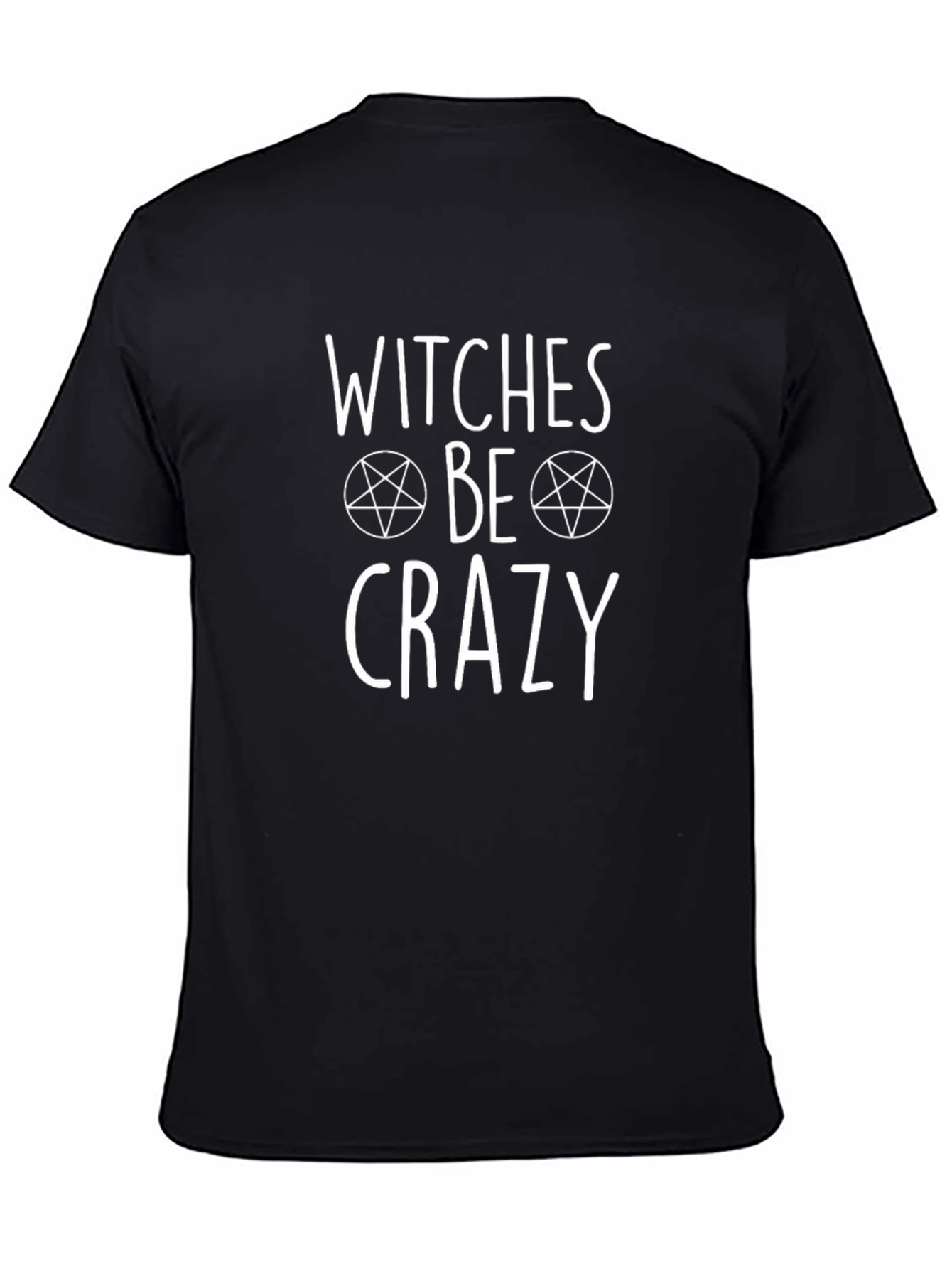 Black Witches Be Crazy T-Shirt - Black Graphic Tee view 4