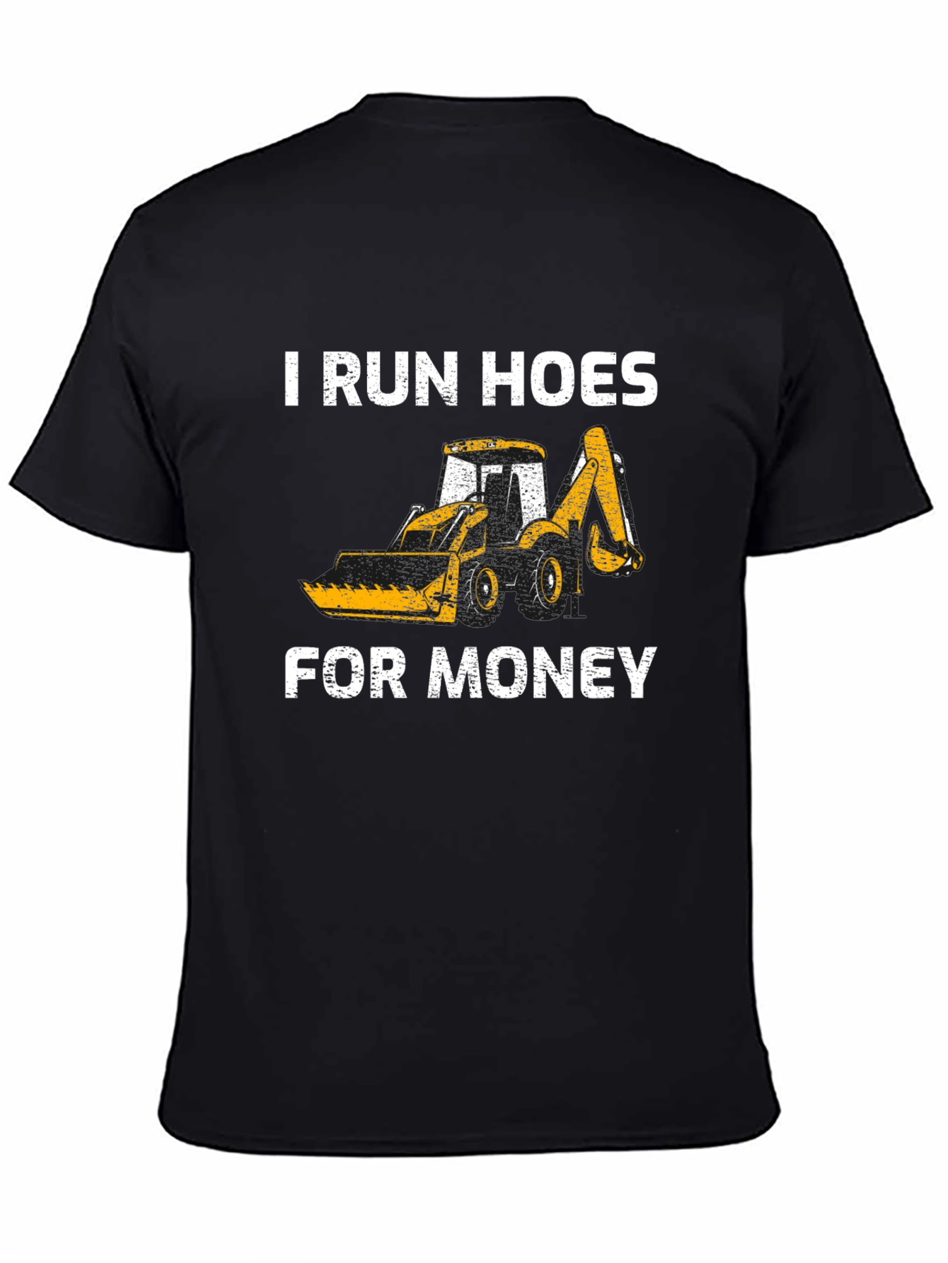 Black I Run Hoes For Money T-Shirt view 4