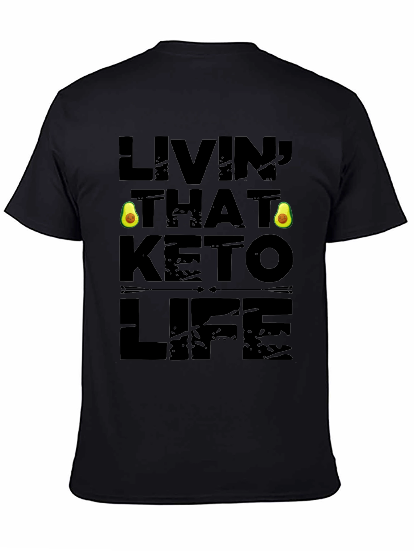 Livin' That Keto Life Black Graphic Tee - 4
