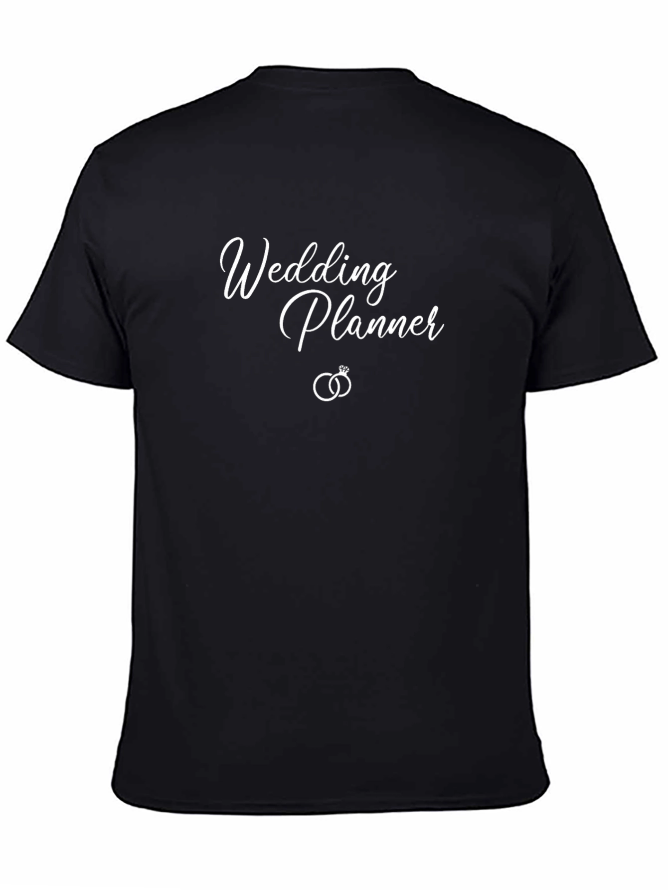 Black Wedding Planner T-Shirt - Stylish Event Coordinator Apparel view 4