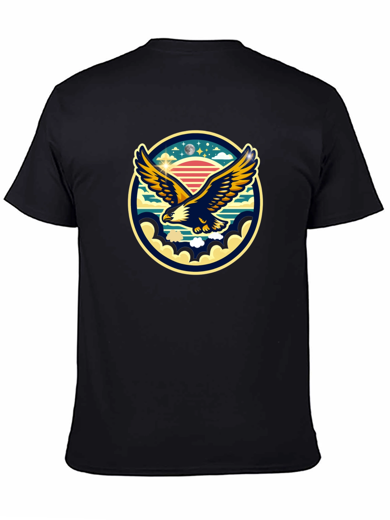 Black Eagle Graphic Tee - Retro Style view 4