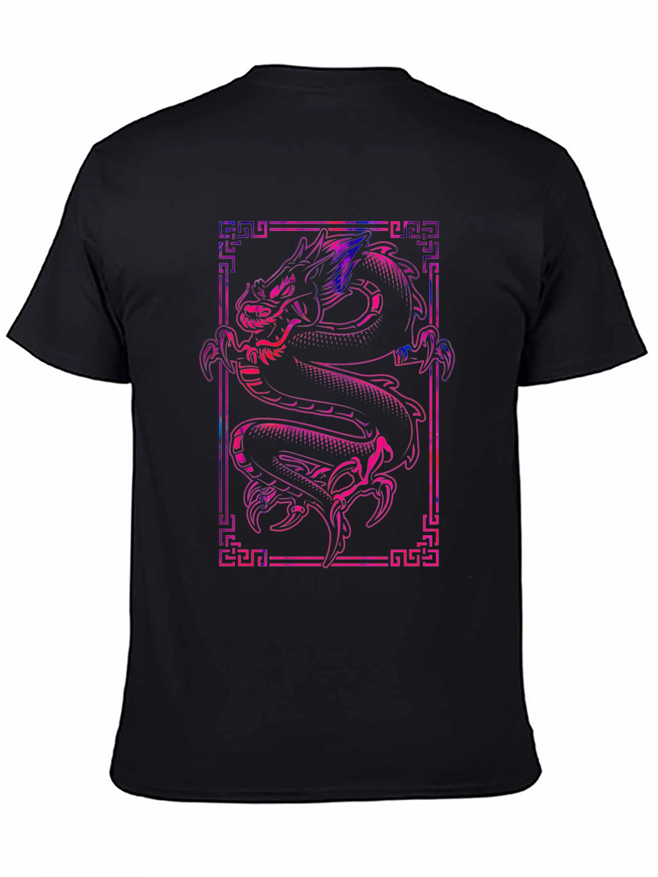 Black Dragon Graphic Tee - Stylish Black T-Shirt view 4