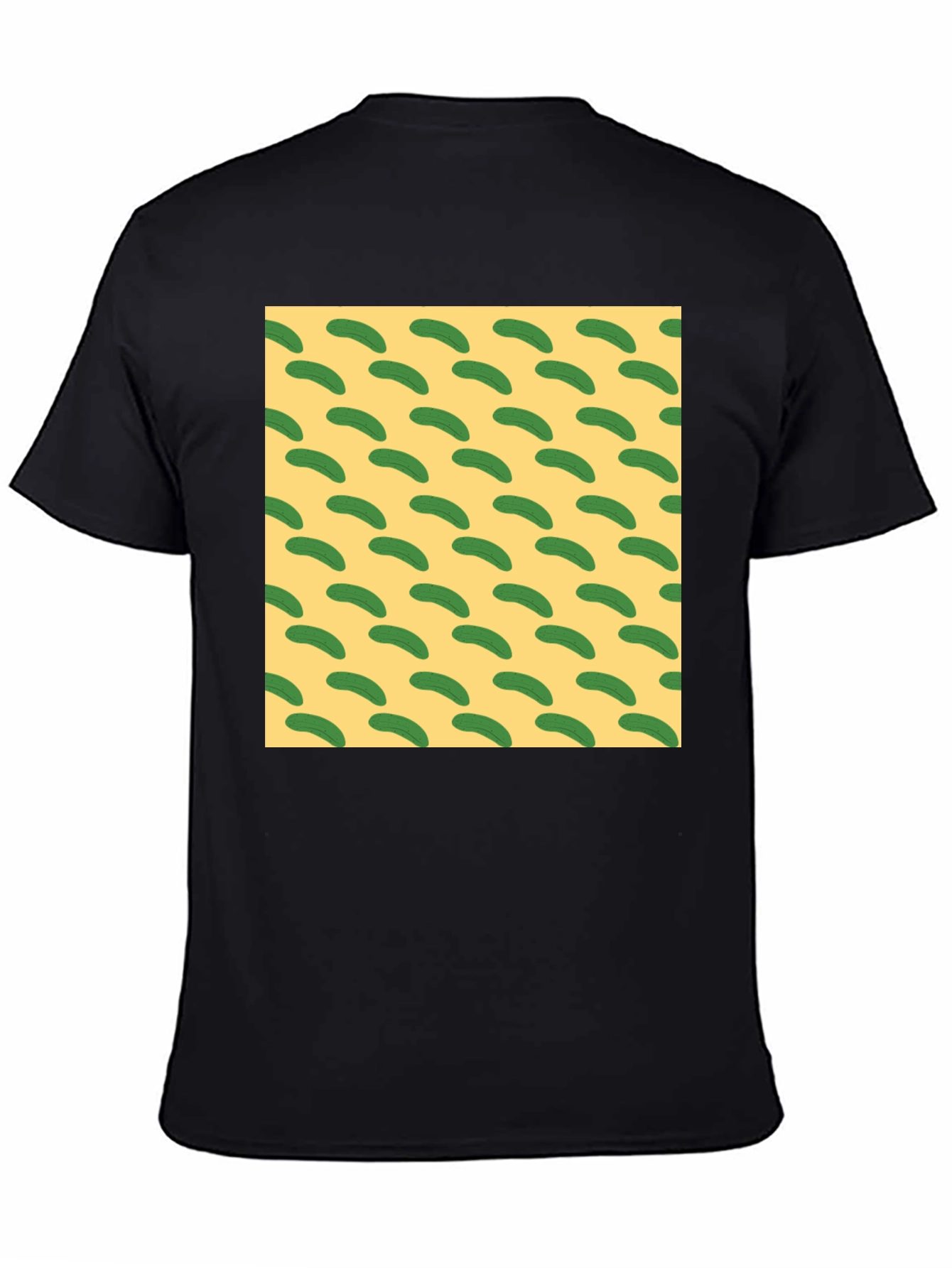 Black Pickle Pattern T-Shirt view 4