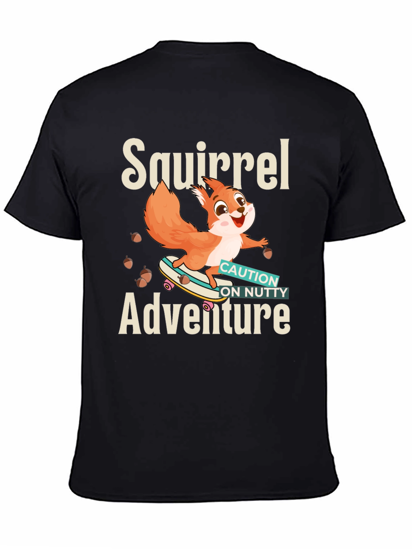 Black Squirrel Adventure T-Shirt view 4