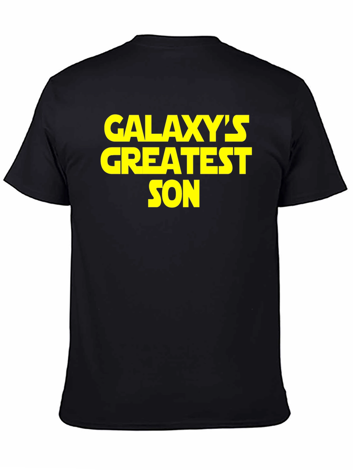 Black Galaxy's Greatest Son Black Graphic T-Shirt view 4