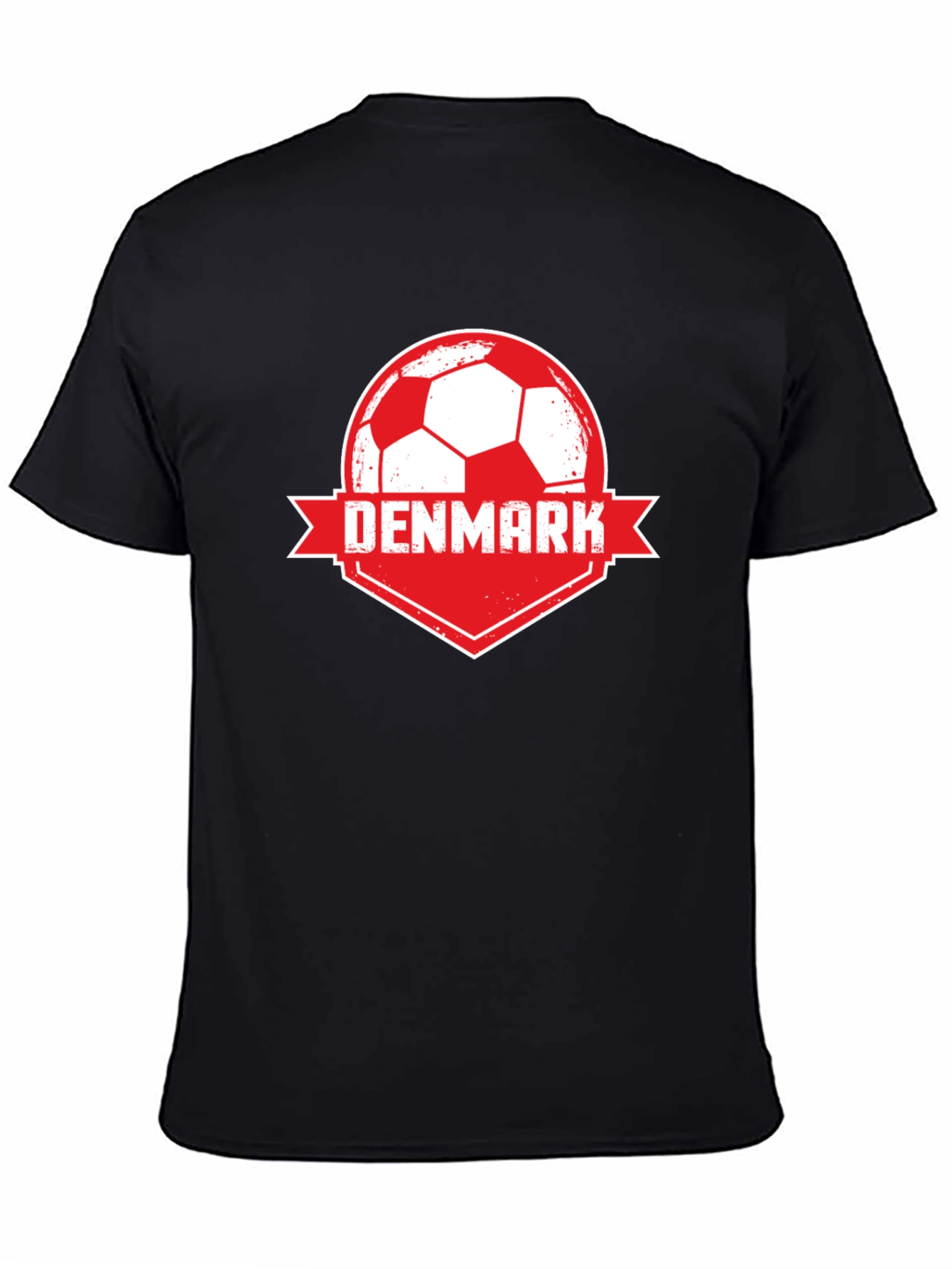 Black Denmark Soccer T-Shirt view 4