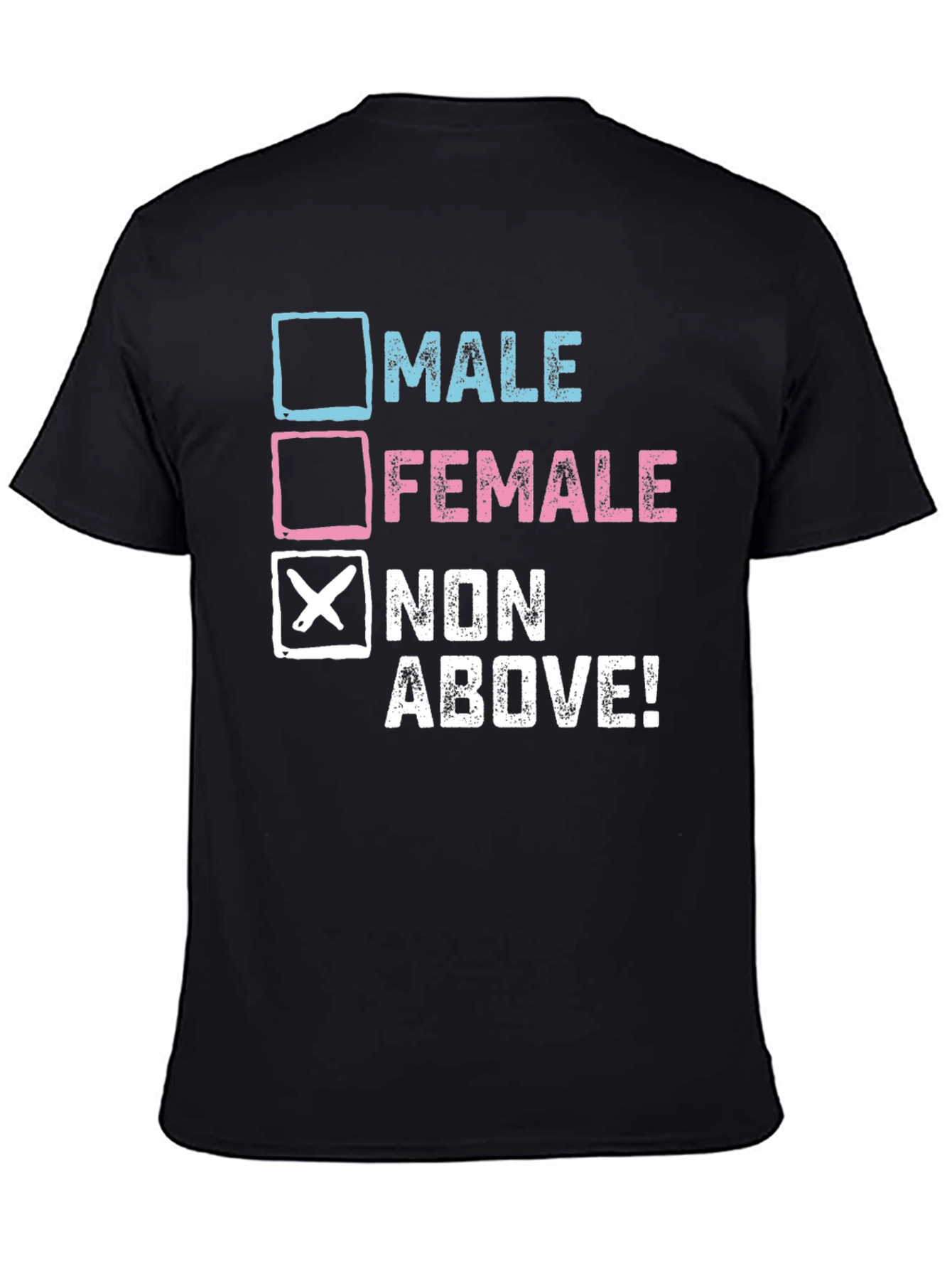 Black Non-Binary Choice T-Shirt view 4