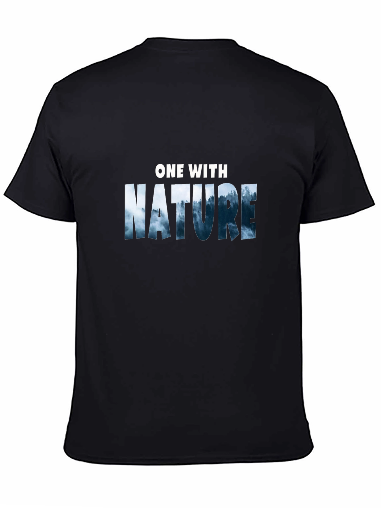 Black One With Nature Graphic T-Shirt - Black view 4