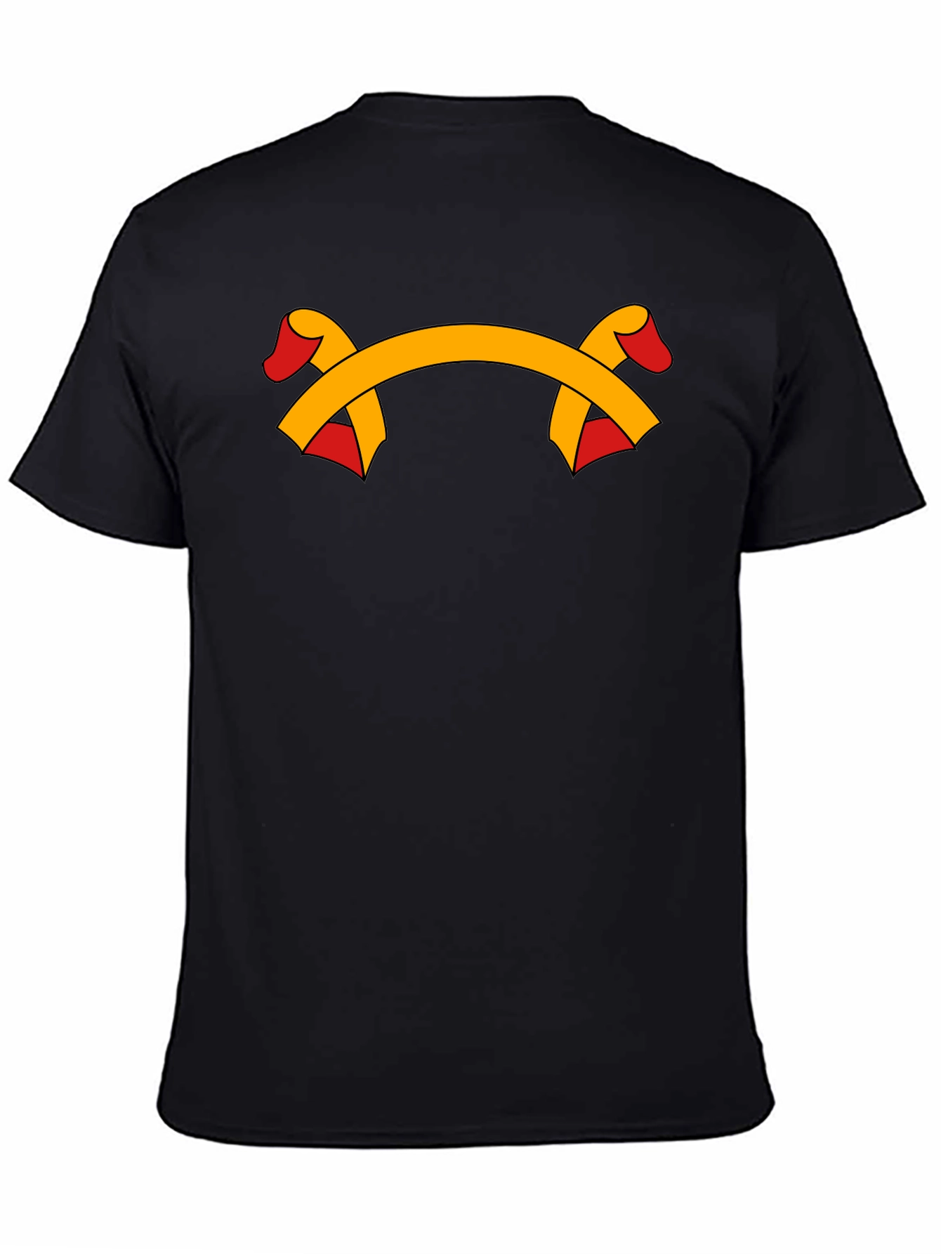 Black Ribbon Graphic Black T-Shirt view 4