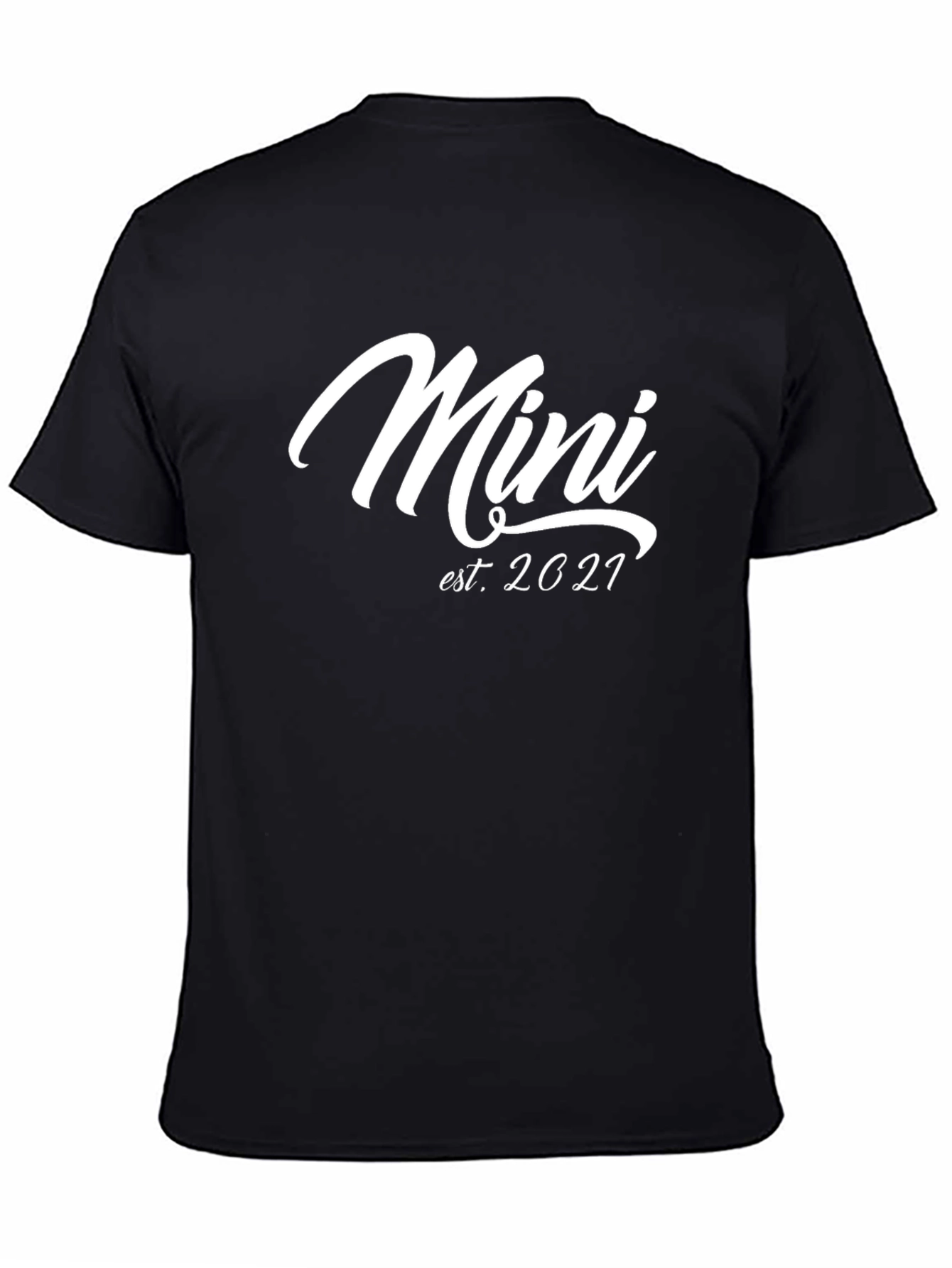 Black Mini Est. 2021 Black Graphic Tee view 4