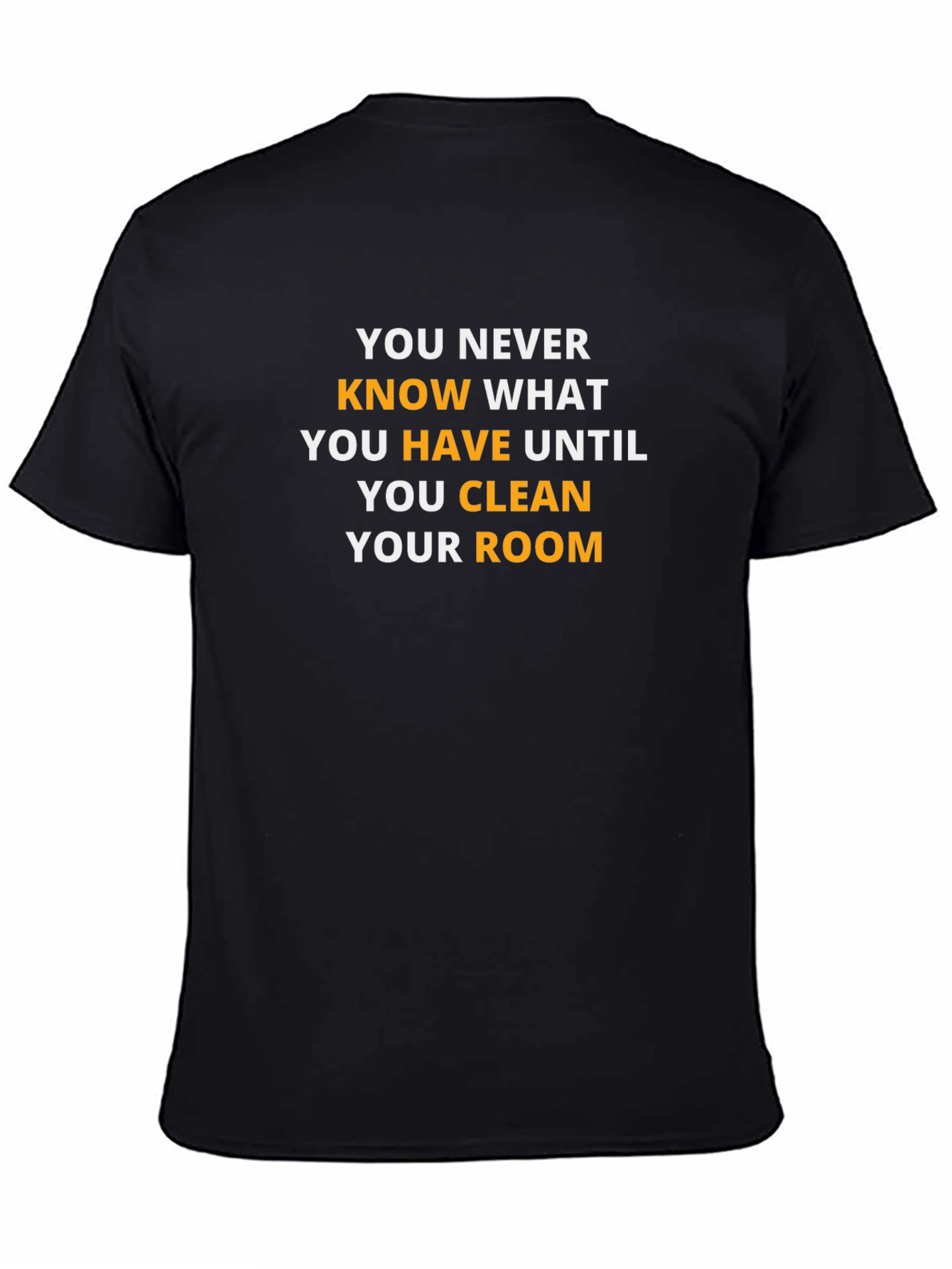 Black Clean Your Room Graphic Tee view 4