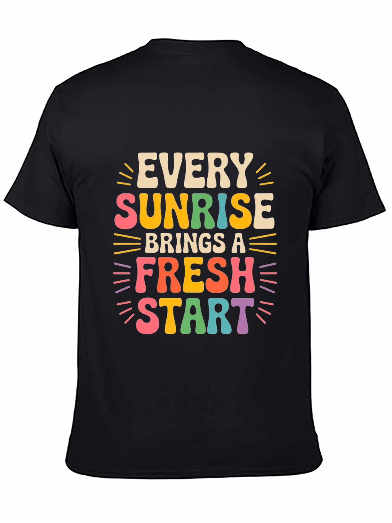 Black Sunrise Fresh Start Graphic Tee view 4