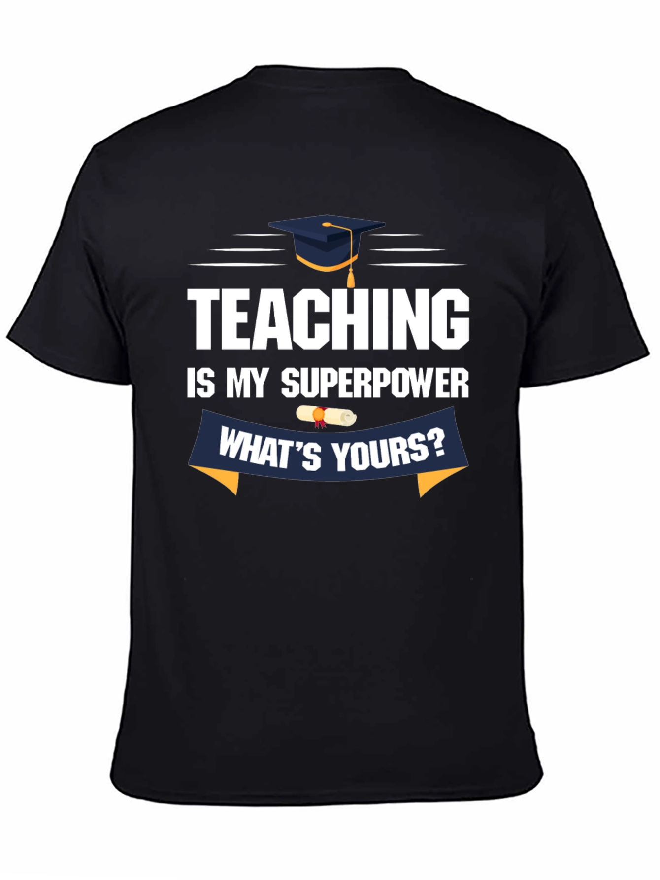 Black Teaching Is My Superpower T-Shirt view 4