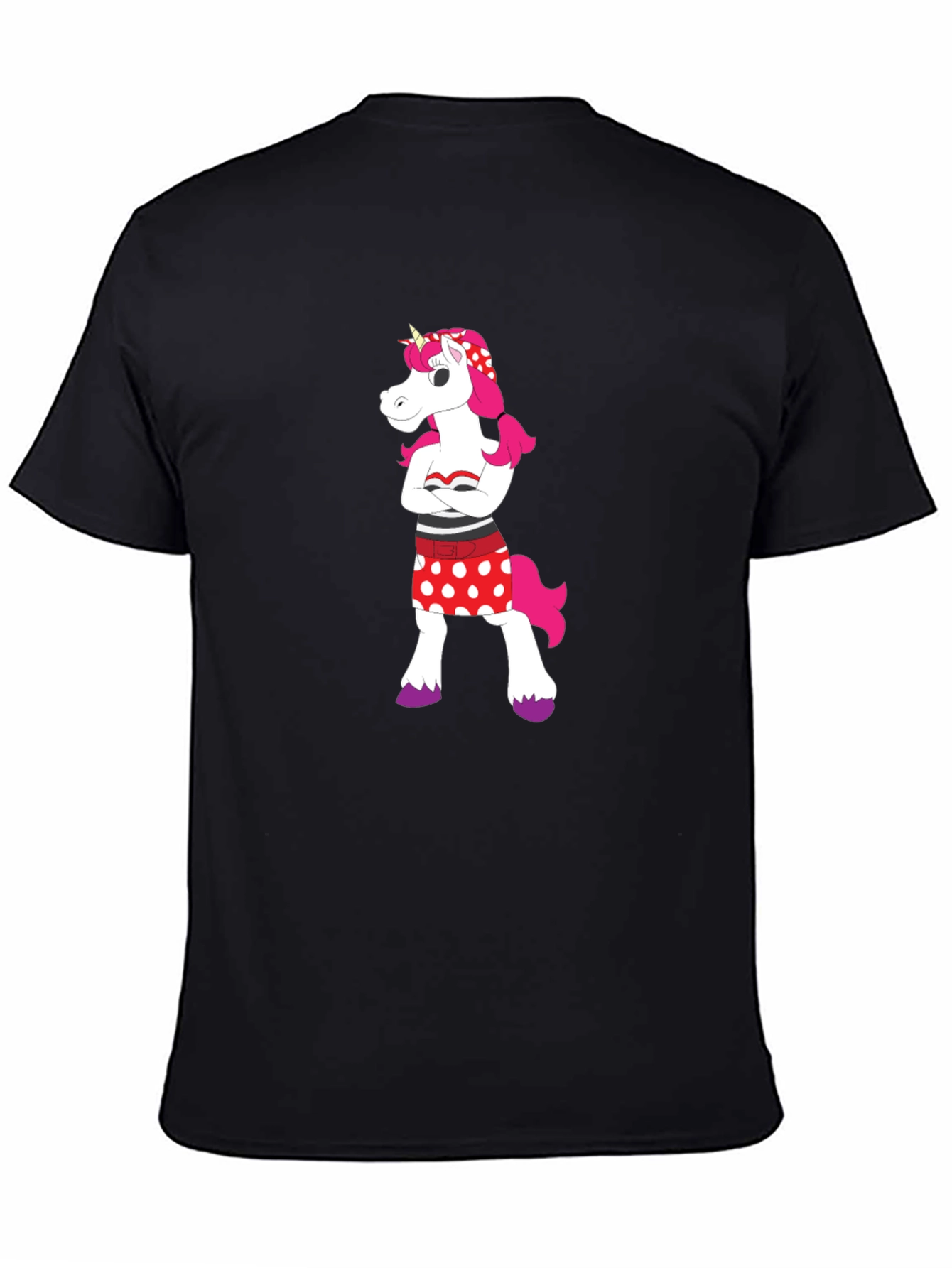 Black Unicorn Graphic Tee - Cool, Stylish, Unique view 4