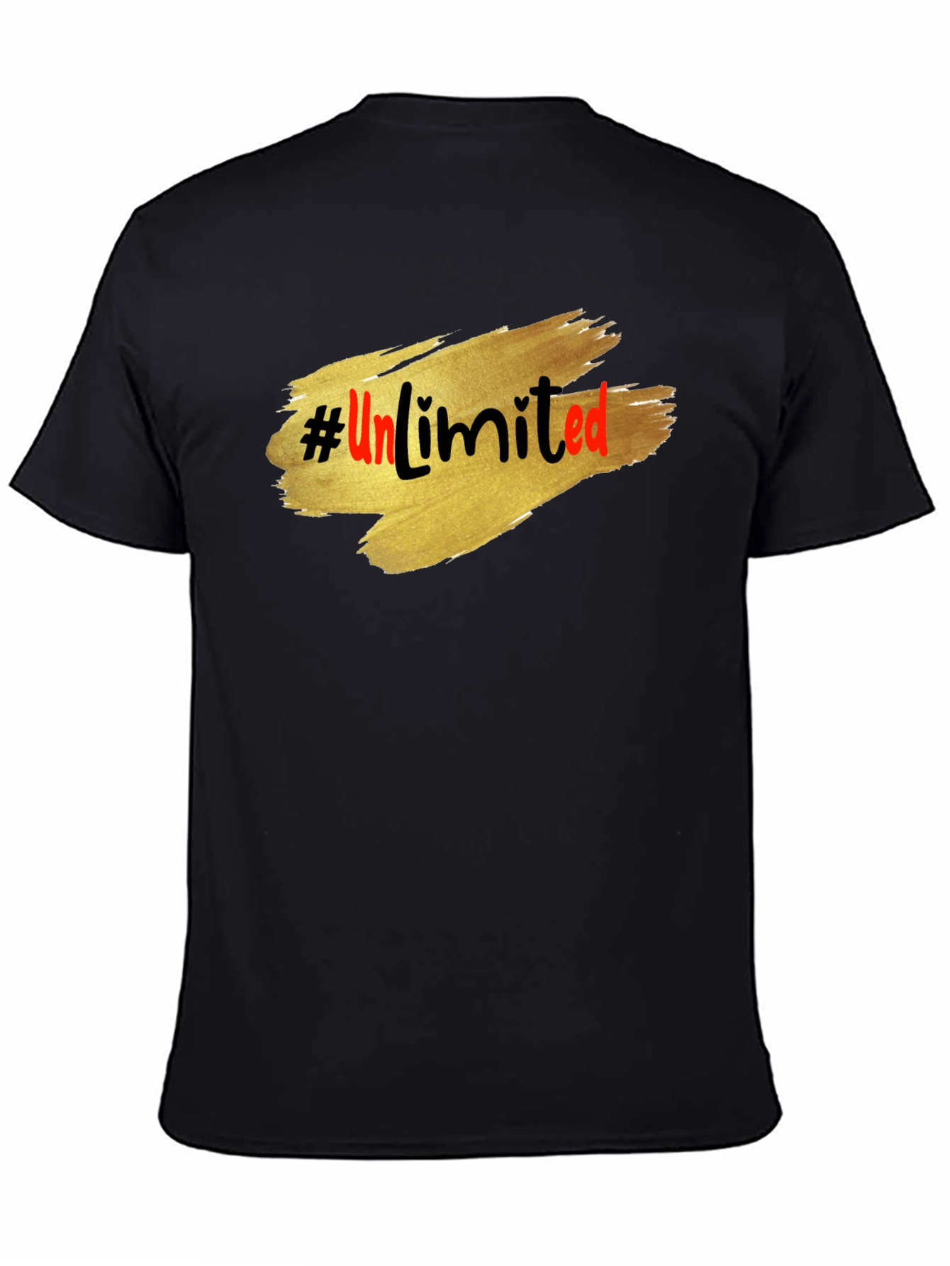 Black Unlimited Graphic Tee - Stylish Casual Comfort view 4