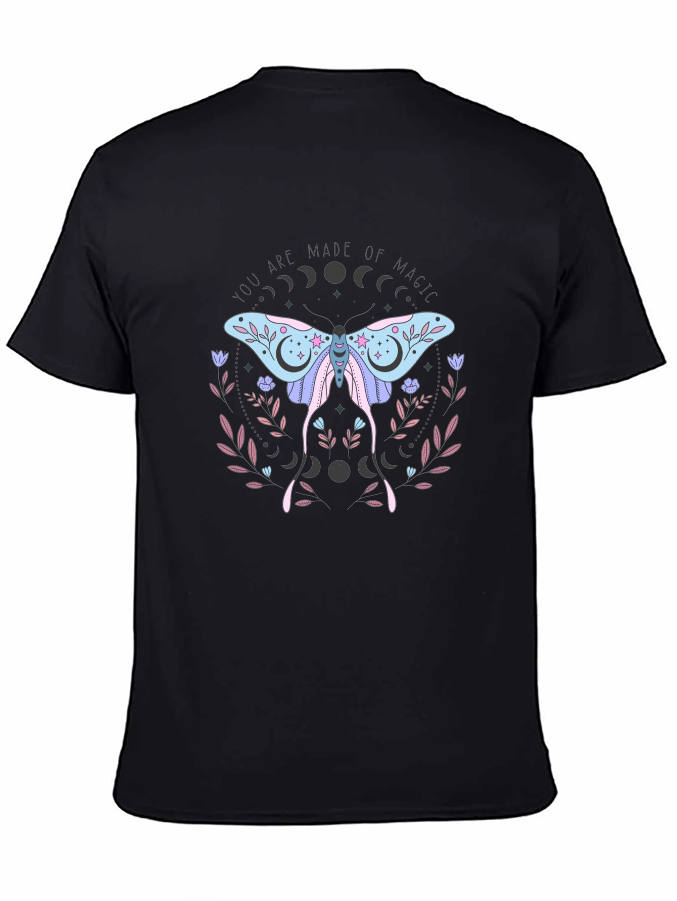 Mystical Moth Graphic T-Shirt - You are Made of Magic - 4