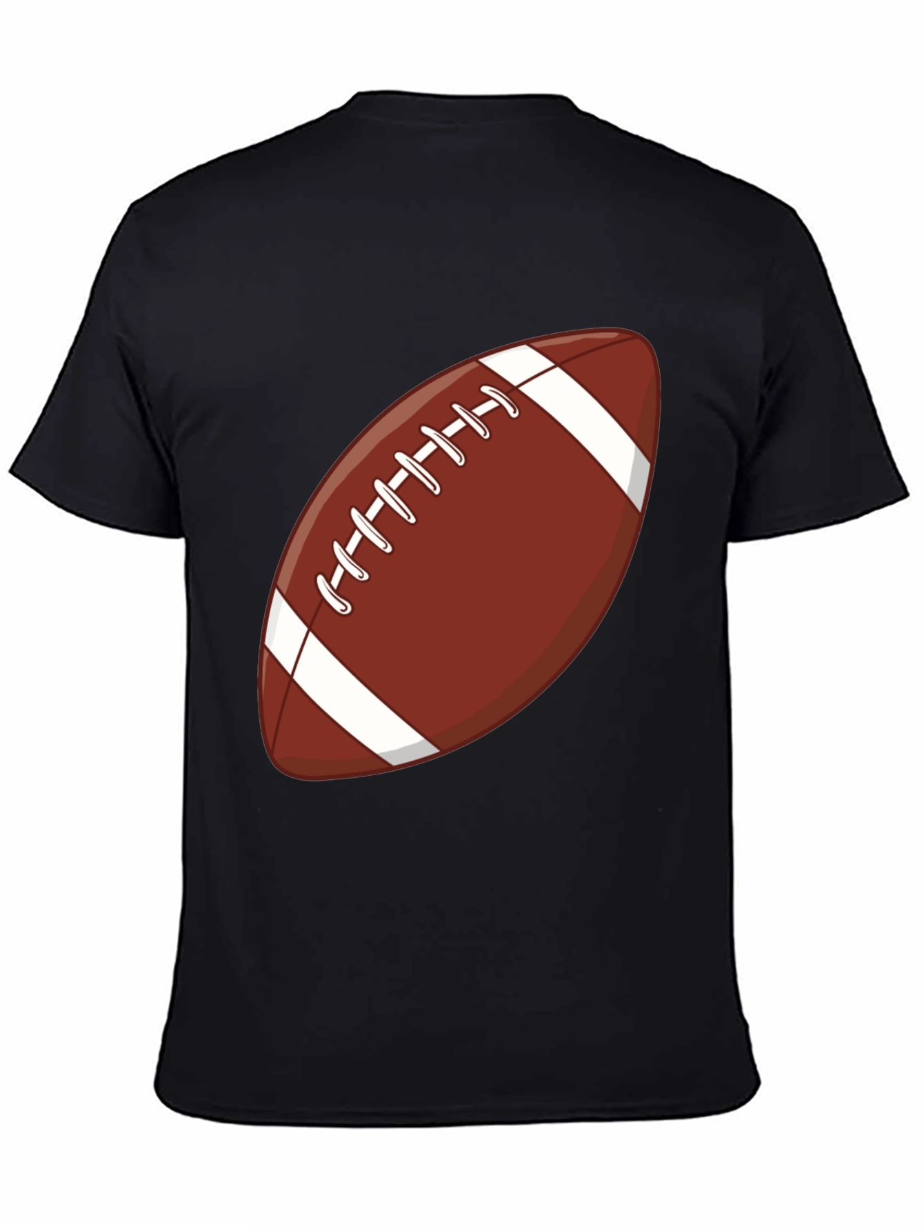 Black Football Graphic Tee - Game Day Ready! view 4