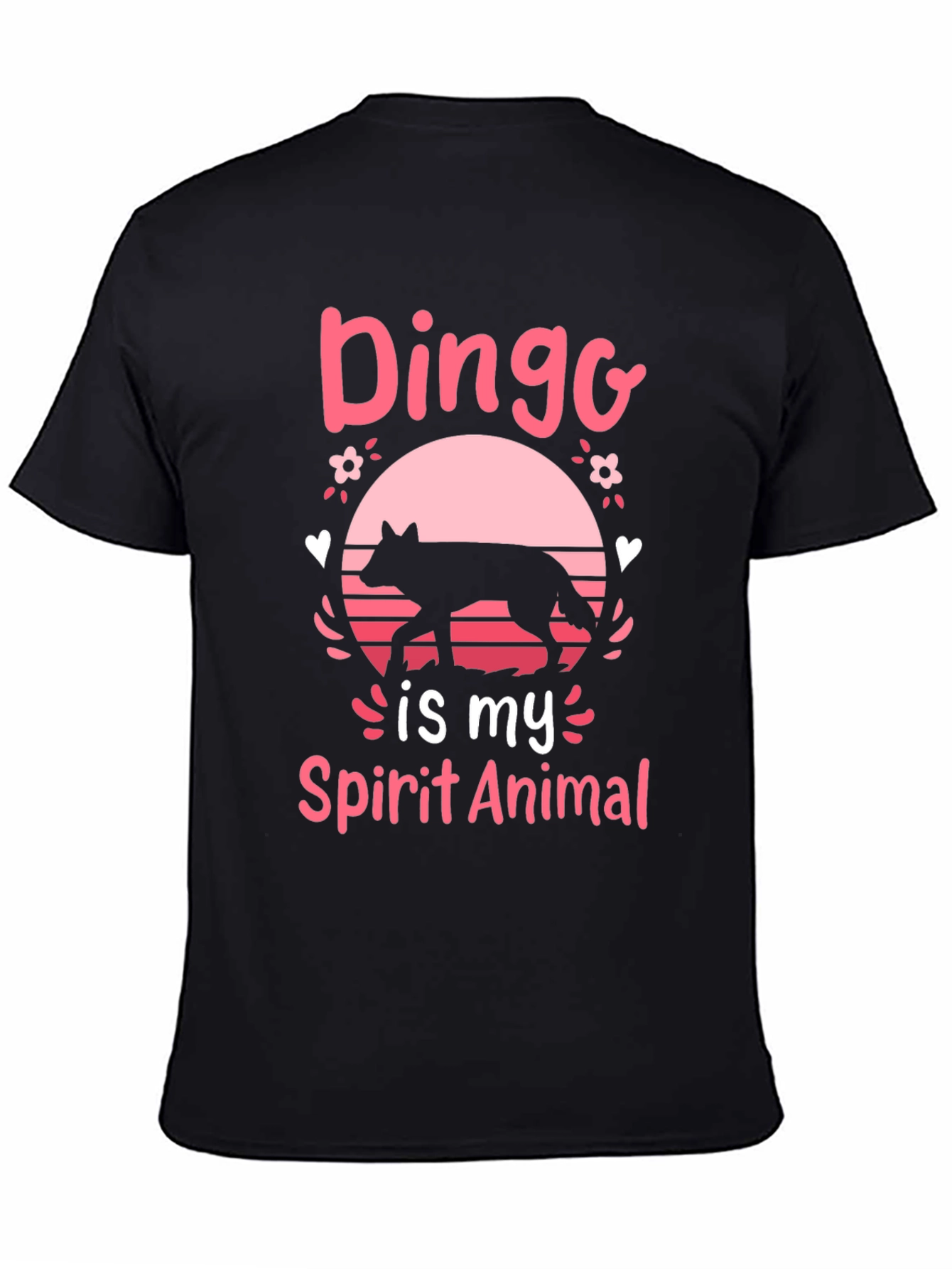 Black Dingo Spirit Animal Graphic Tee - Unisex view 4