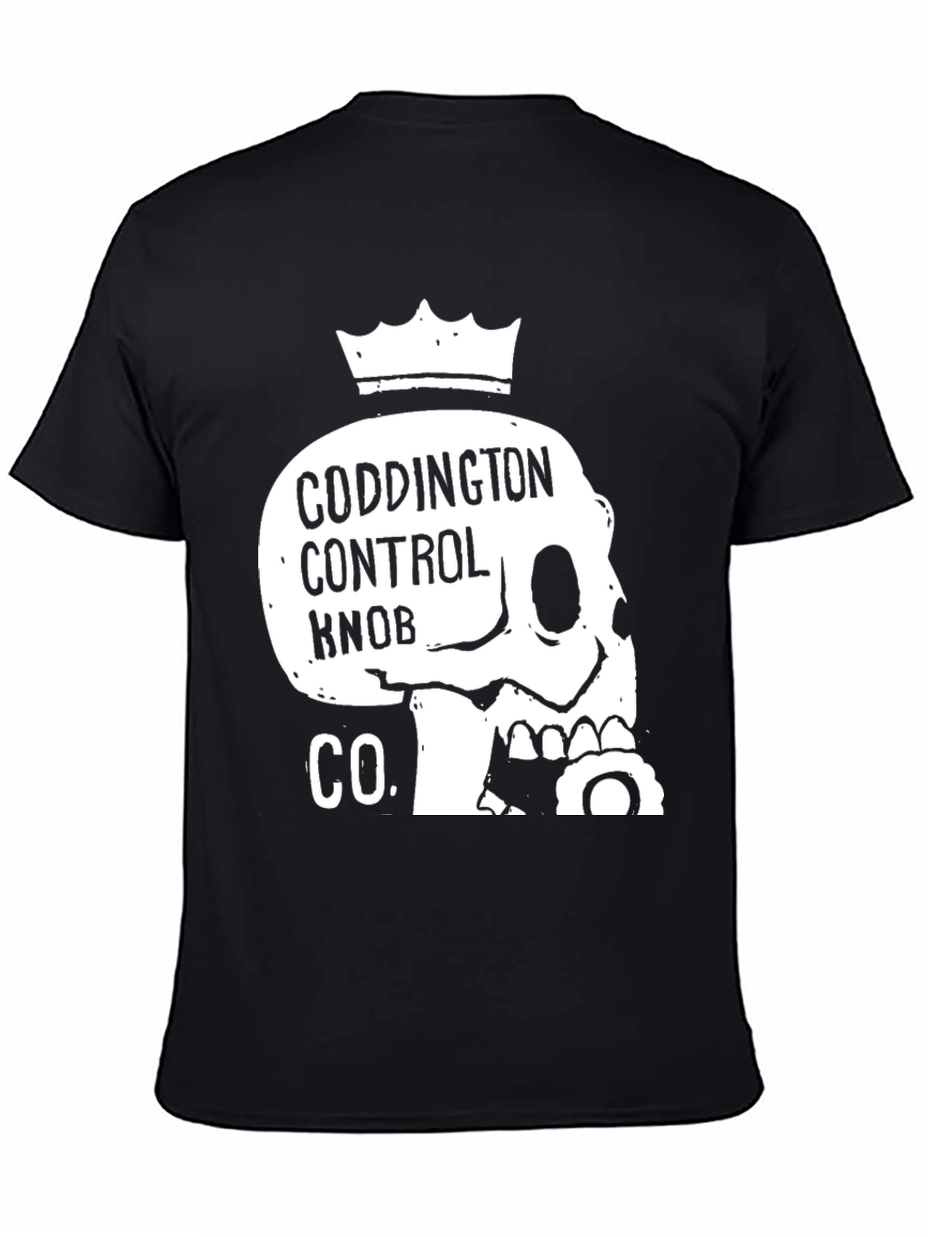 Black Coddington Control Knob Co. Skull Crown Graphic Tee view 4