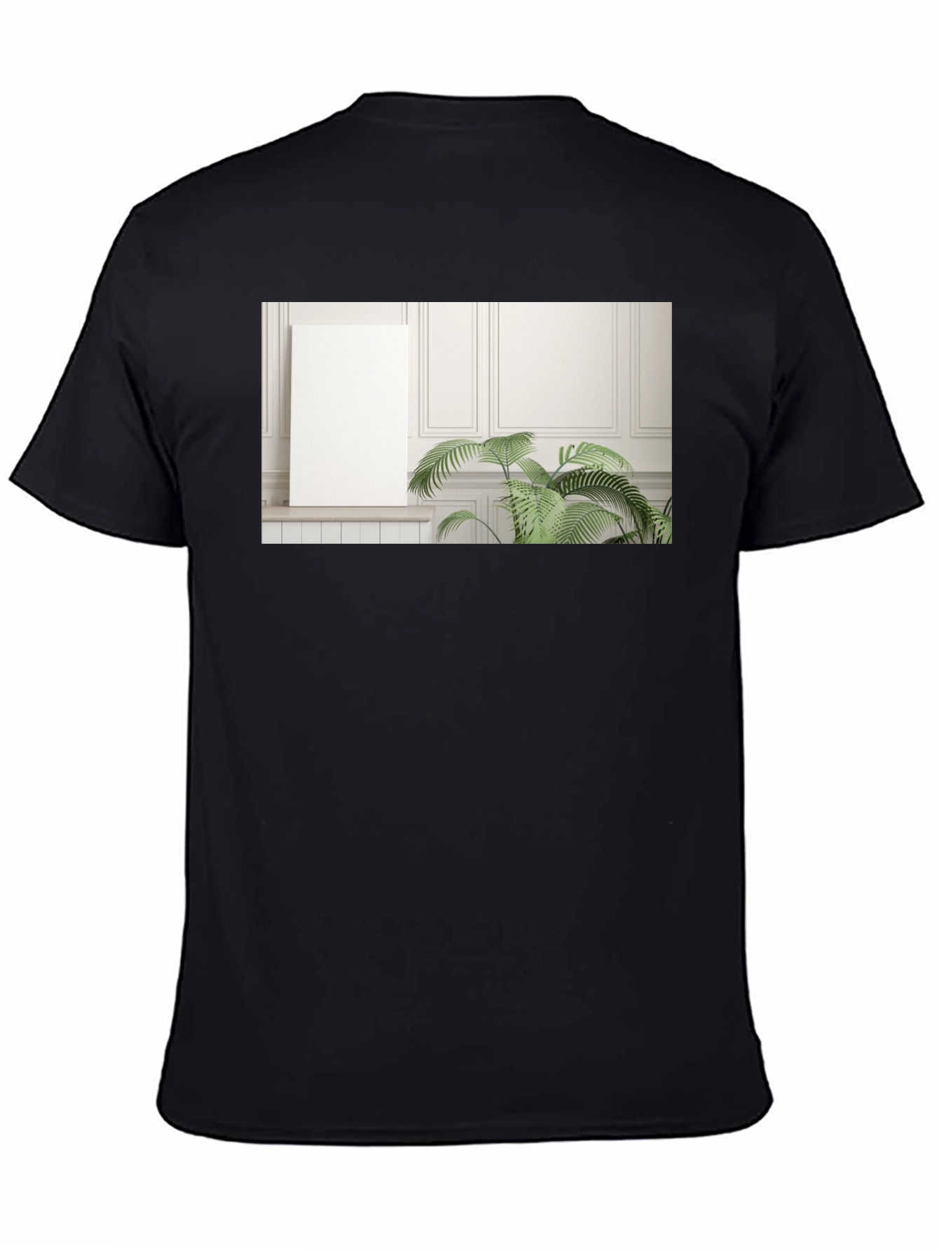 Black Modern Art Print T-Shirt view 4