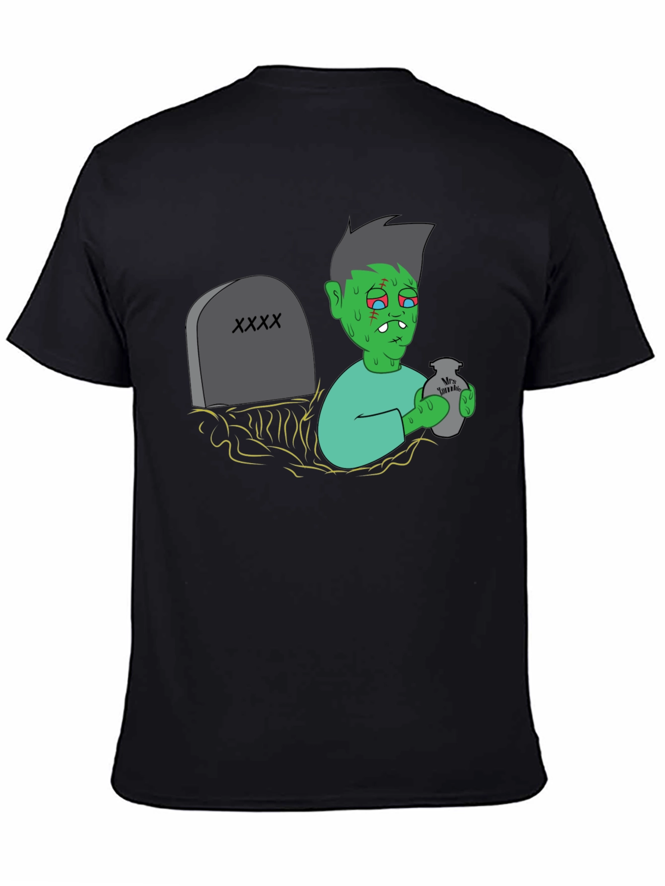 Black Zombie Resurrection Graphic T-Shirt view 4