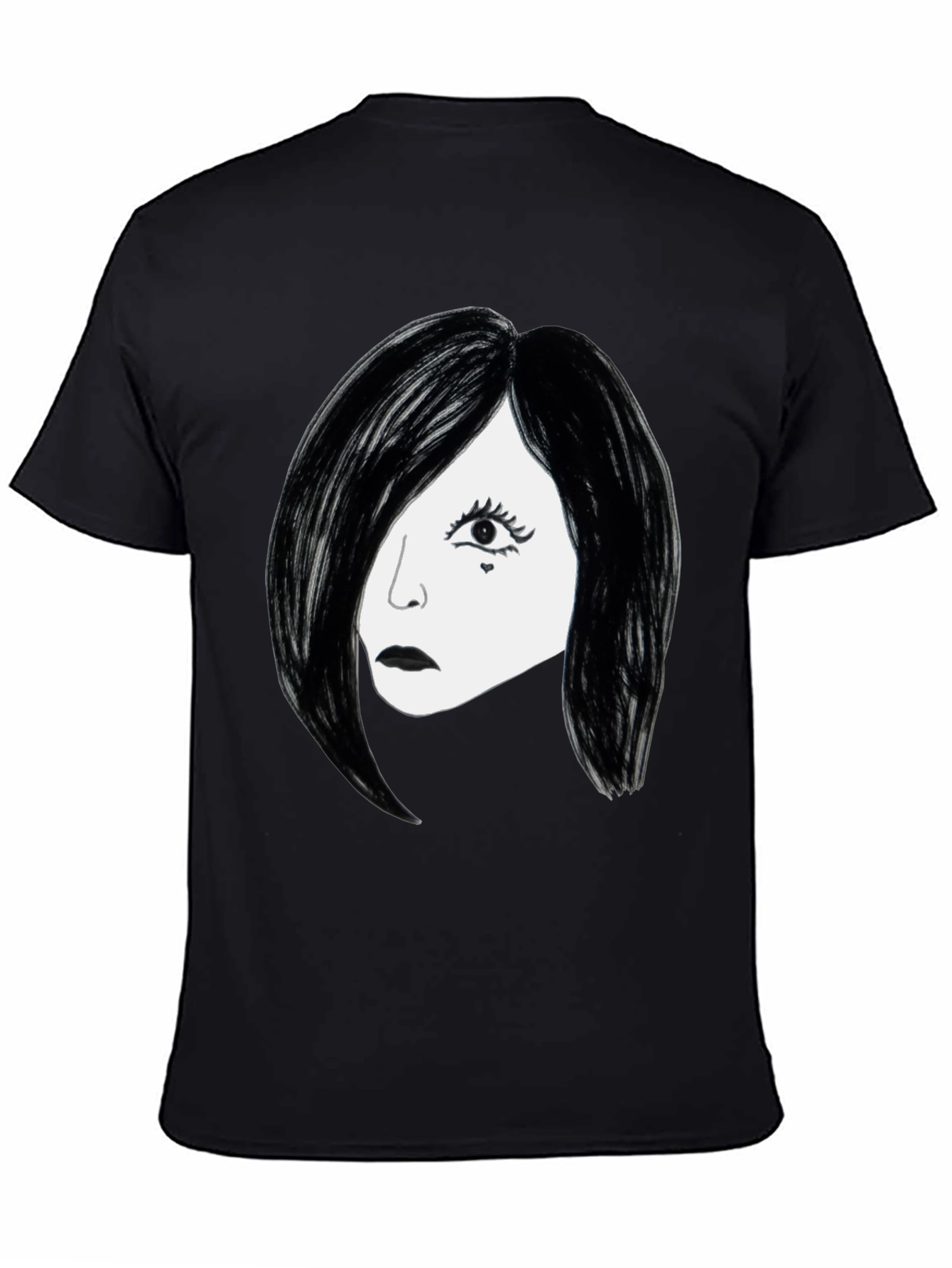 Black Gothic Glam T-Shirt - Black view 4