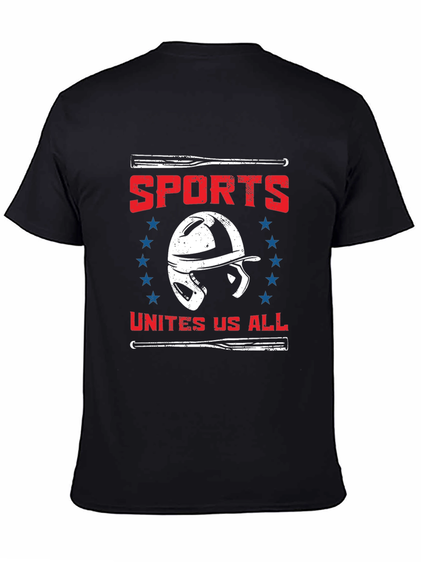 Black Sports Unites Us All T-Shirt view 4