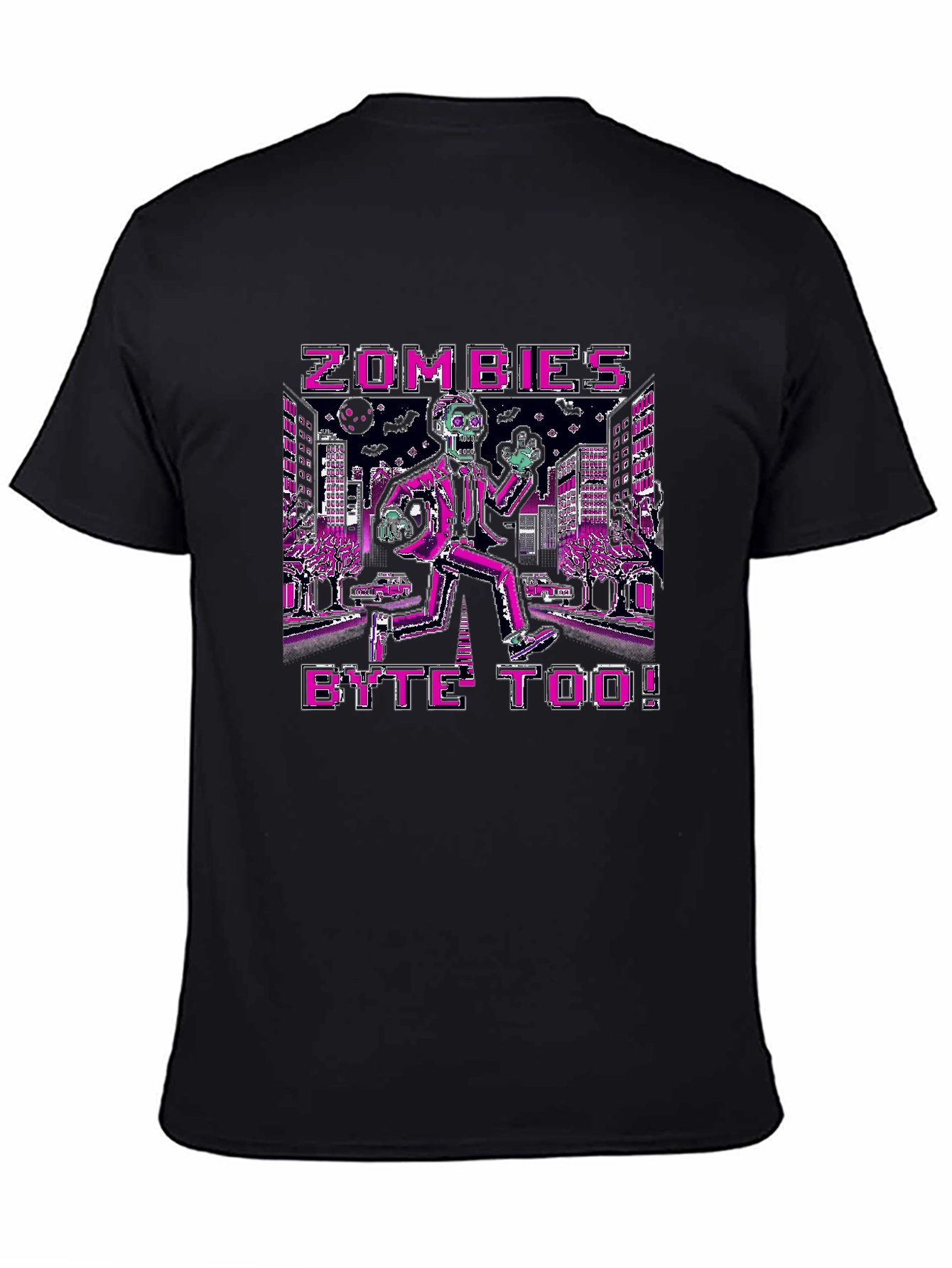 Black Zombie's Byte Too! Graphic T-Shirt view 4