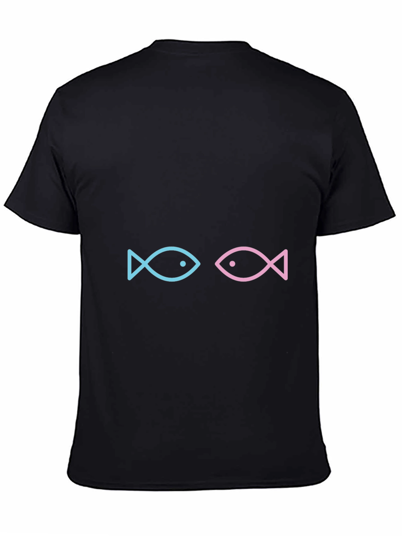 Black Two Fish Graphic Tee - Black view 4