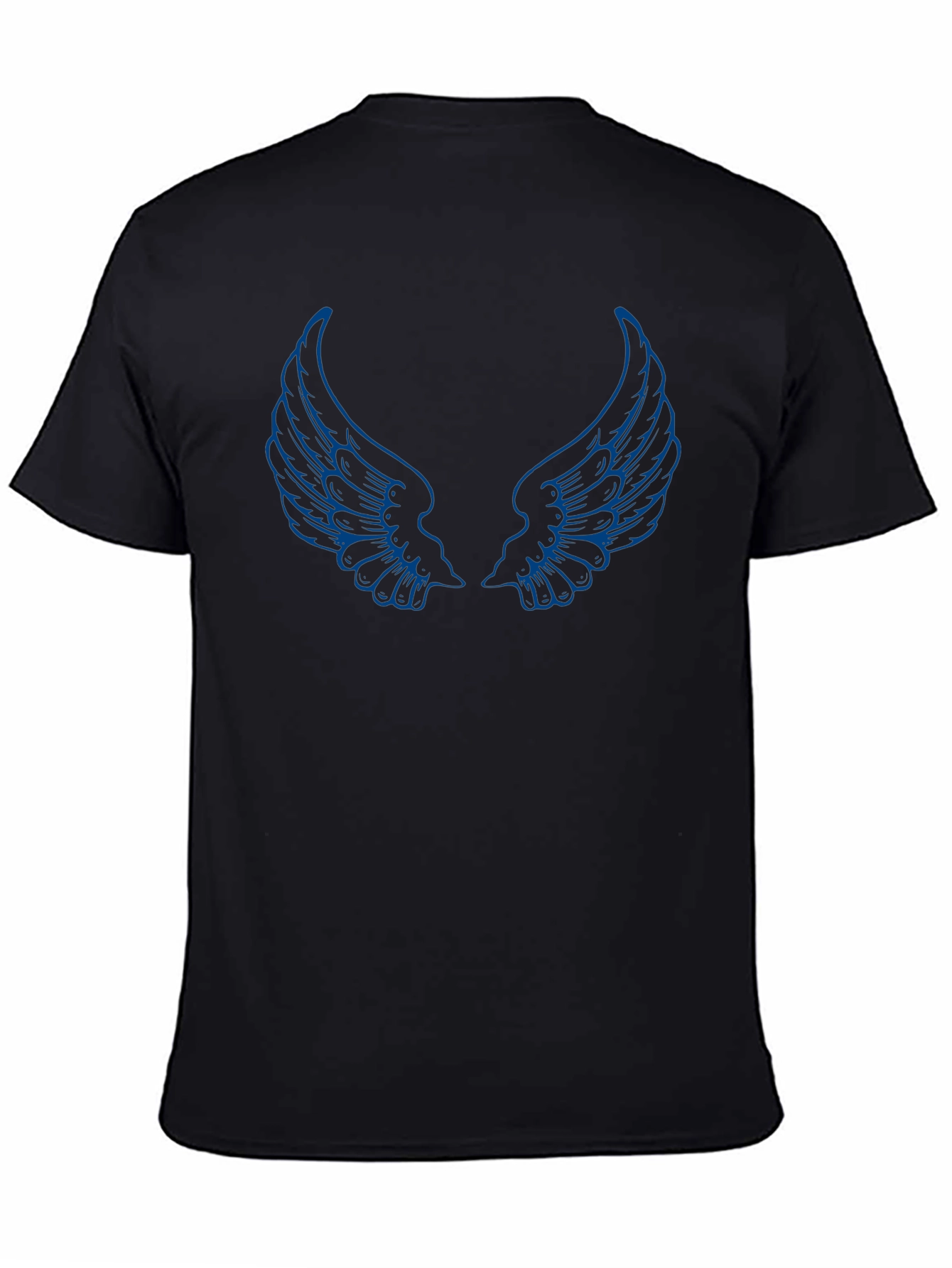 Black Wing Graphic Black T-Shirt view 4