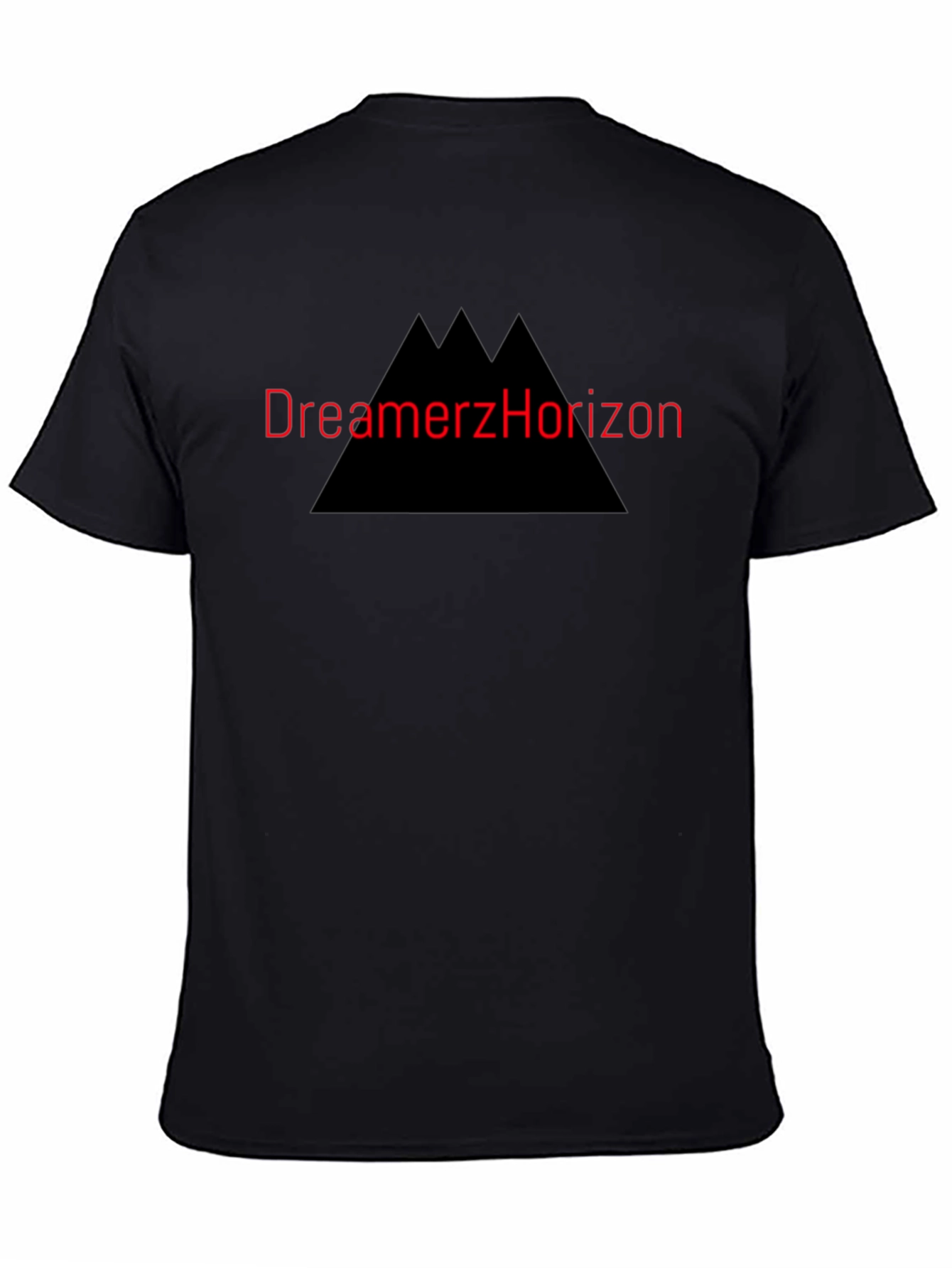 Black Dreamerz Horizon Graphic T-Shirt - Black Cotton Tee view 4