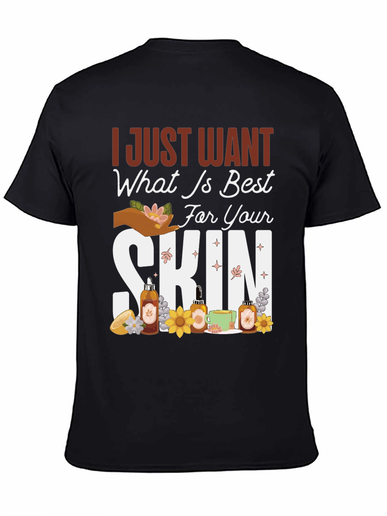 Black Best For Your Skin Graphic T-Shirt view 4