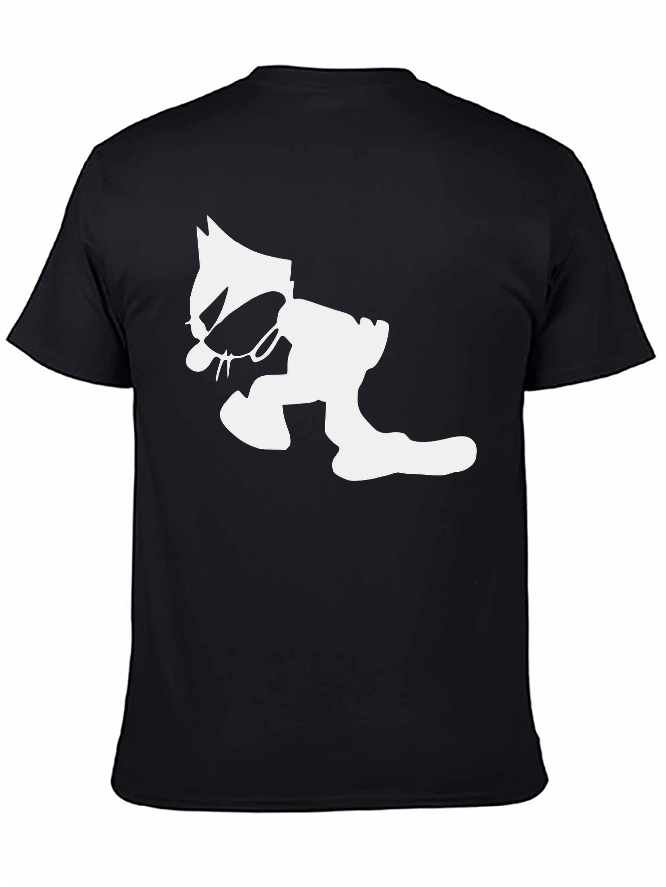 Black Cool Cat Graphic T-Shirt - Black view 4