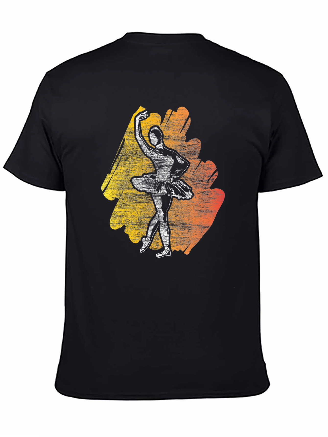Black Ballerina Graphic Tee - Stylish Dance T-Shirt view 4