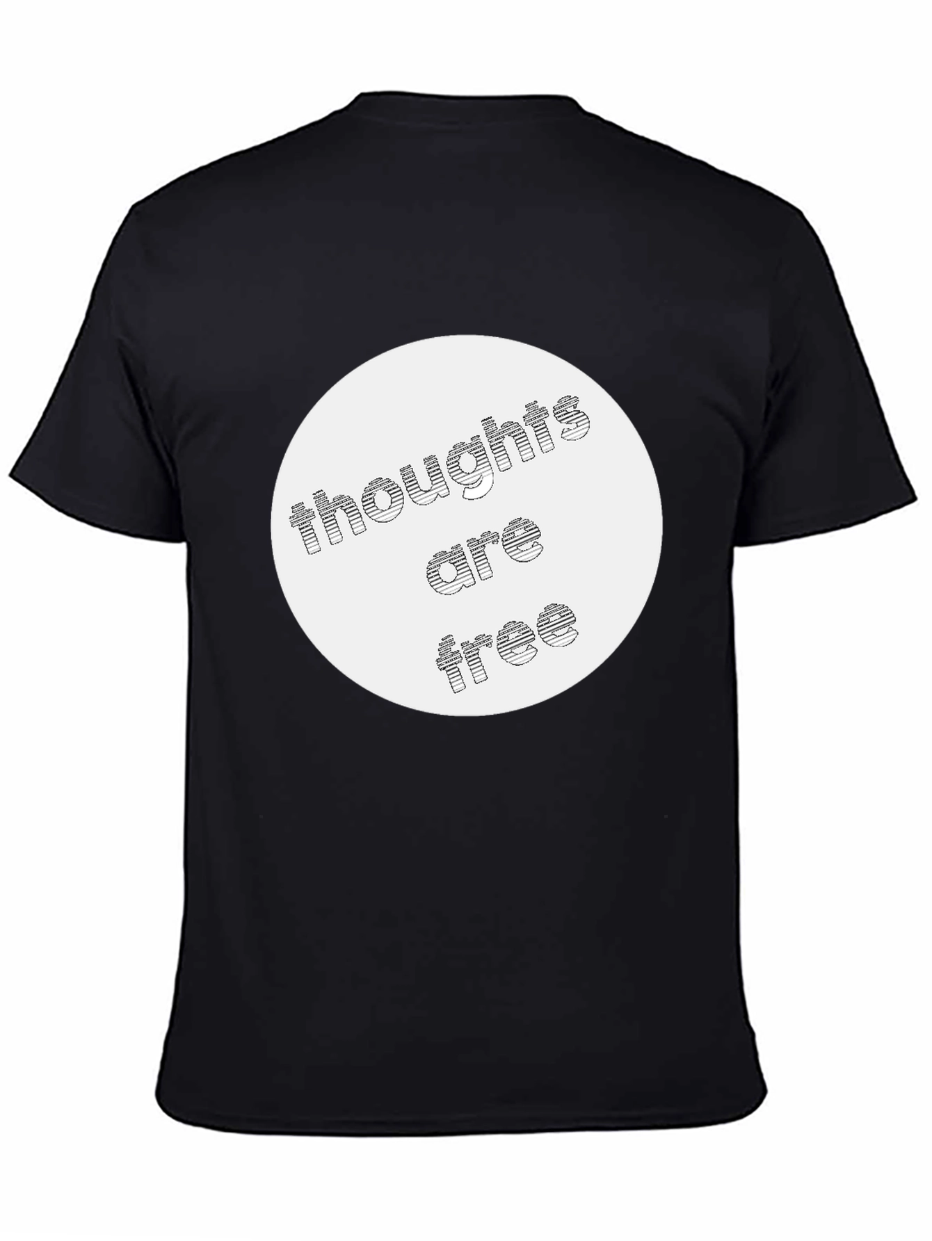 Black Thoughts Are Free Graphic Tee - Stylish & Comfortable view 4