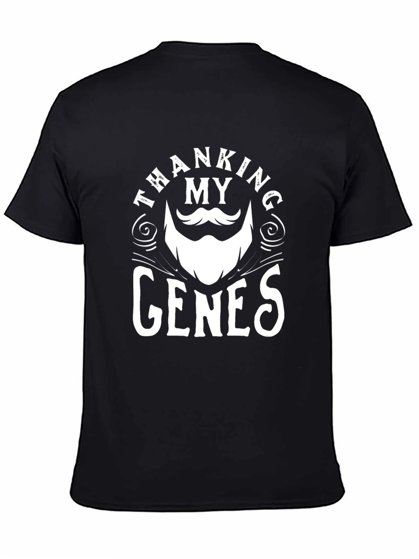 Black Thanking My Genes T-Shirt - Black view 4