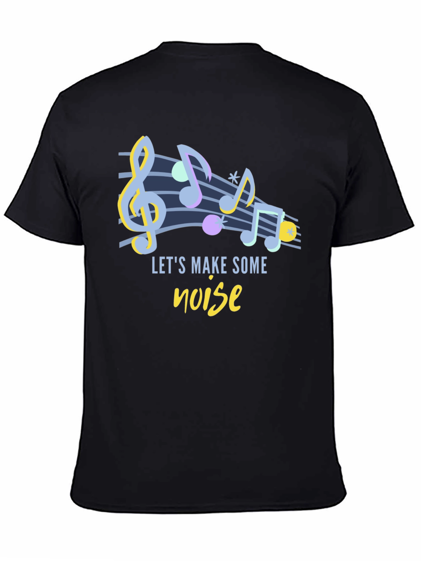 Black Musical 'Let's Make Some Noise' Graphic Tee view 4