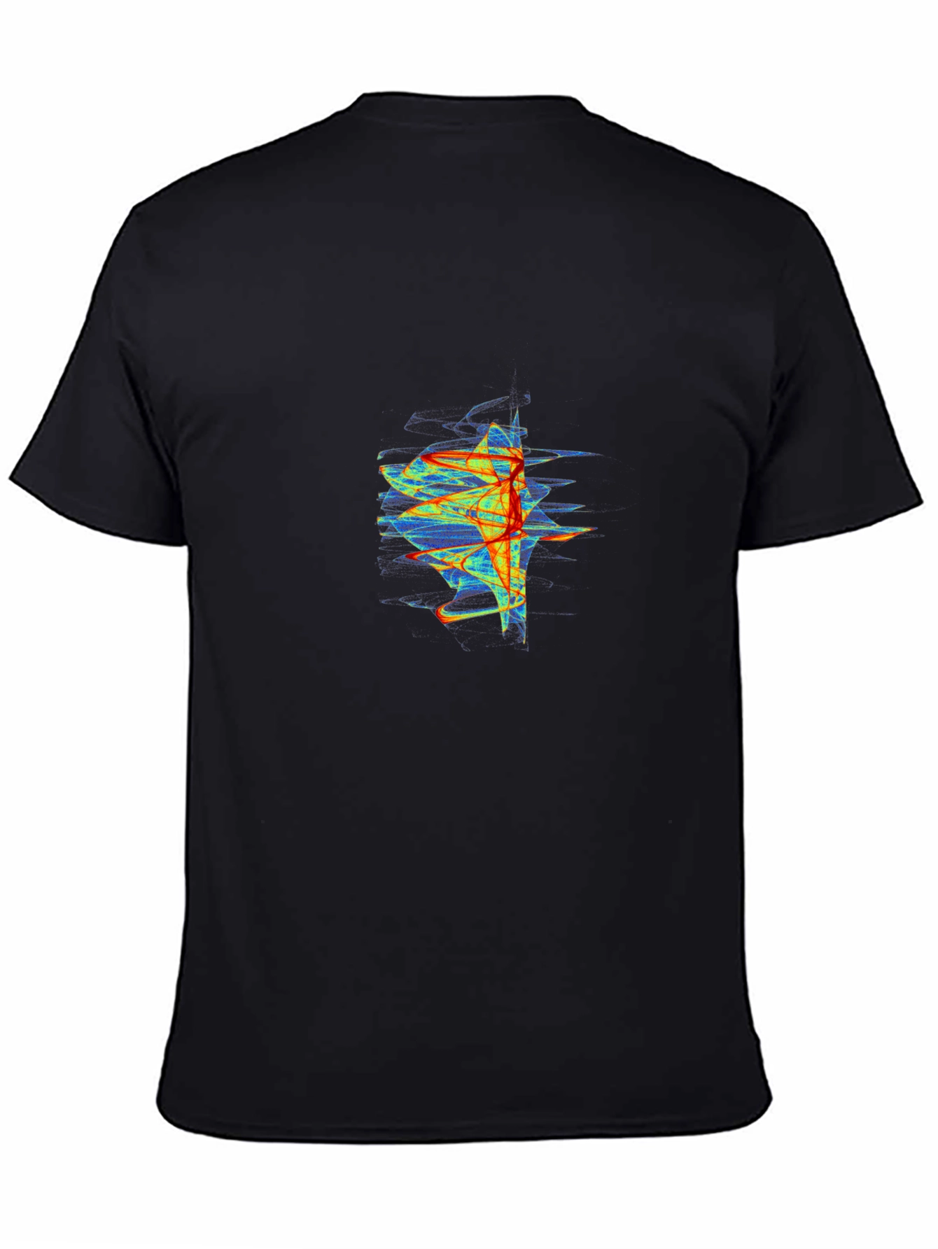 Black Abstract Graphic Print Black T-Shirt view 4