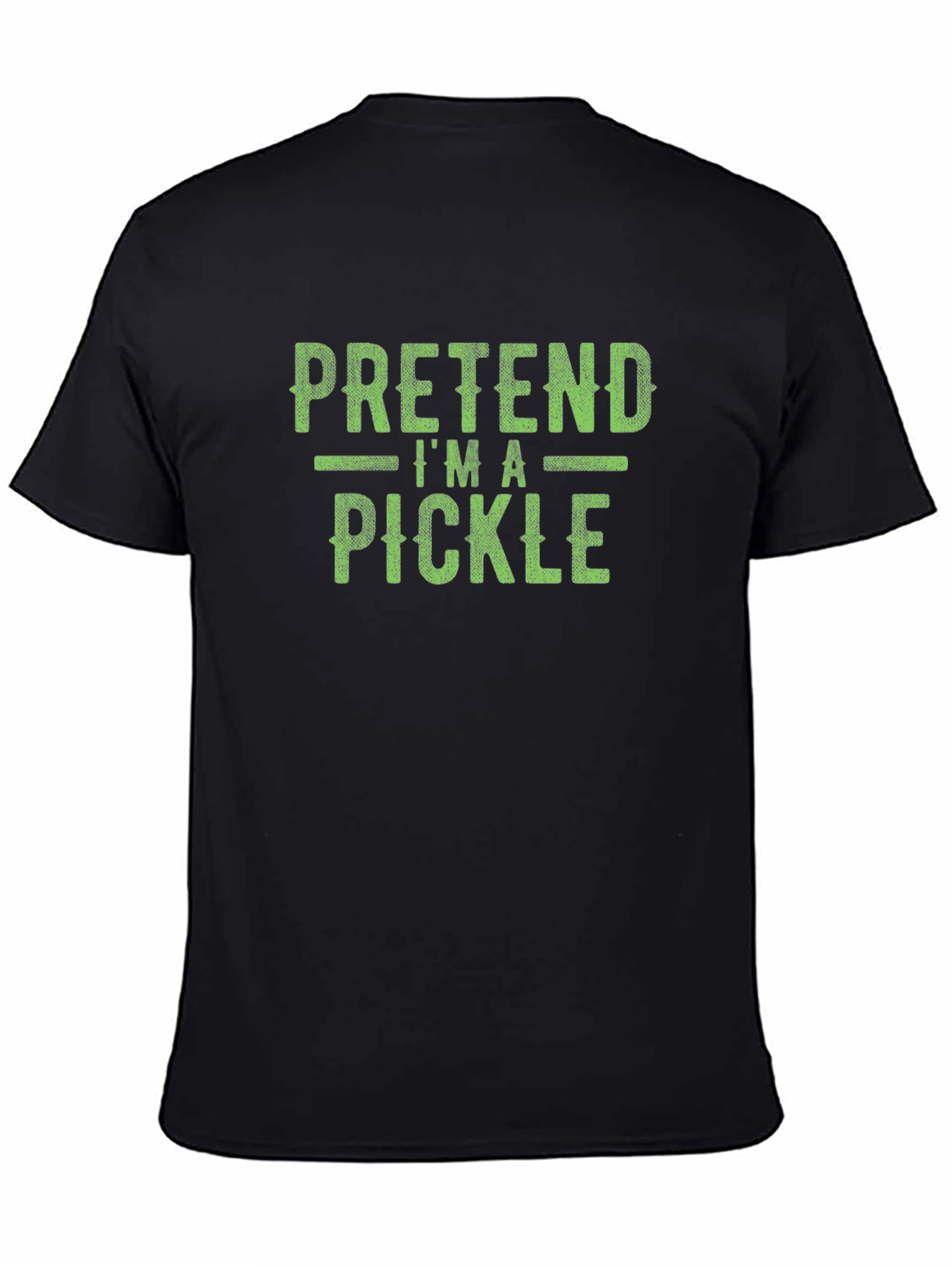 Black Pretend I'm A Pickle T-Shirt - Funny Costume view 4