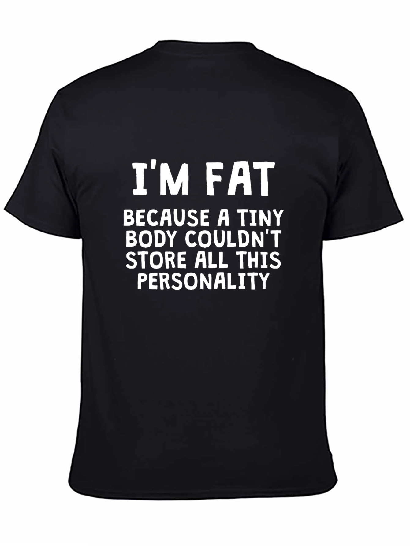 Black Funny Personality T-Shirt view 4